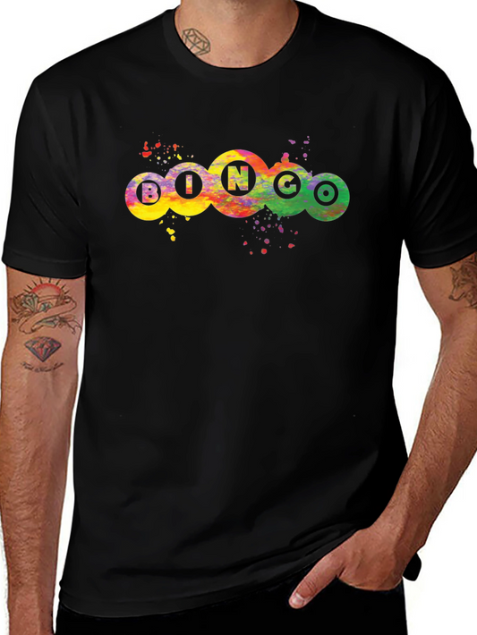 Bingo Balls Graphic Tee - Colorful Splash Design