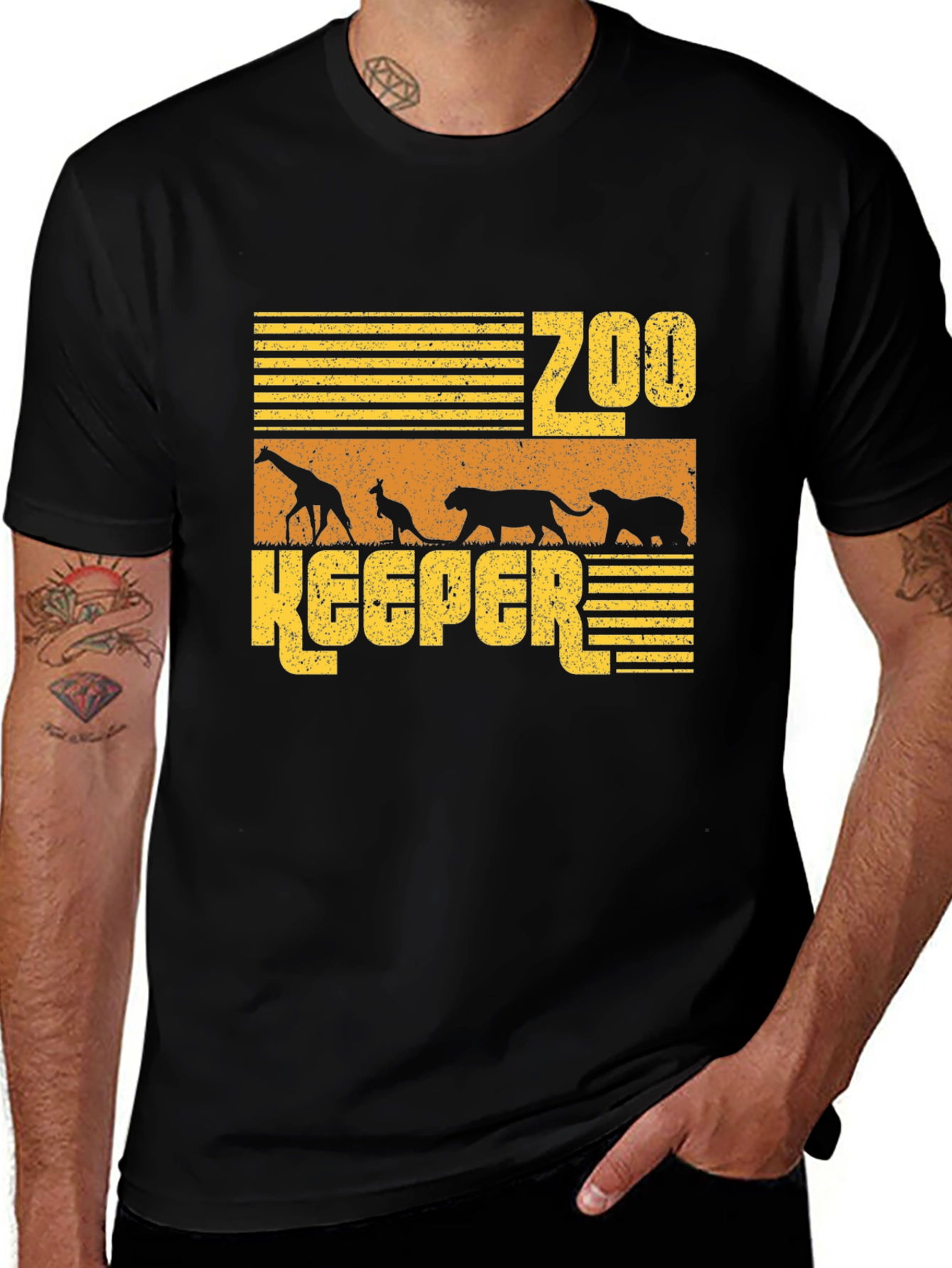 Zoo Keeper Animal Graphic T-Shirt