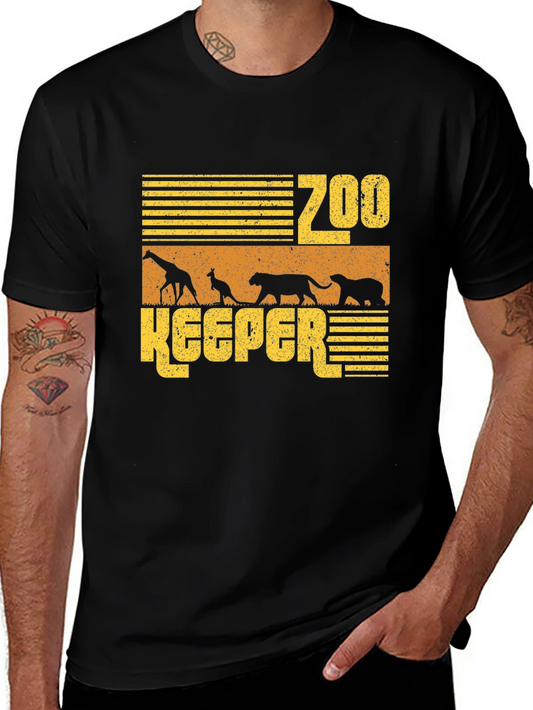 Zoo Keeper Animal Graphic T-Shirt