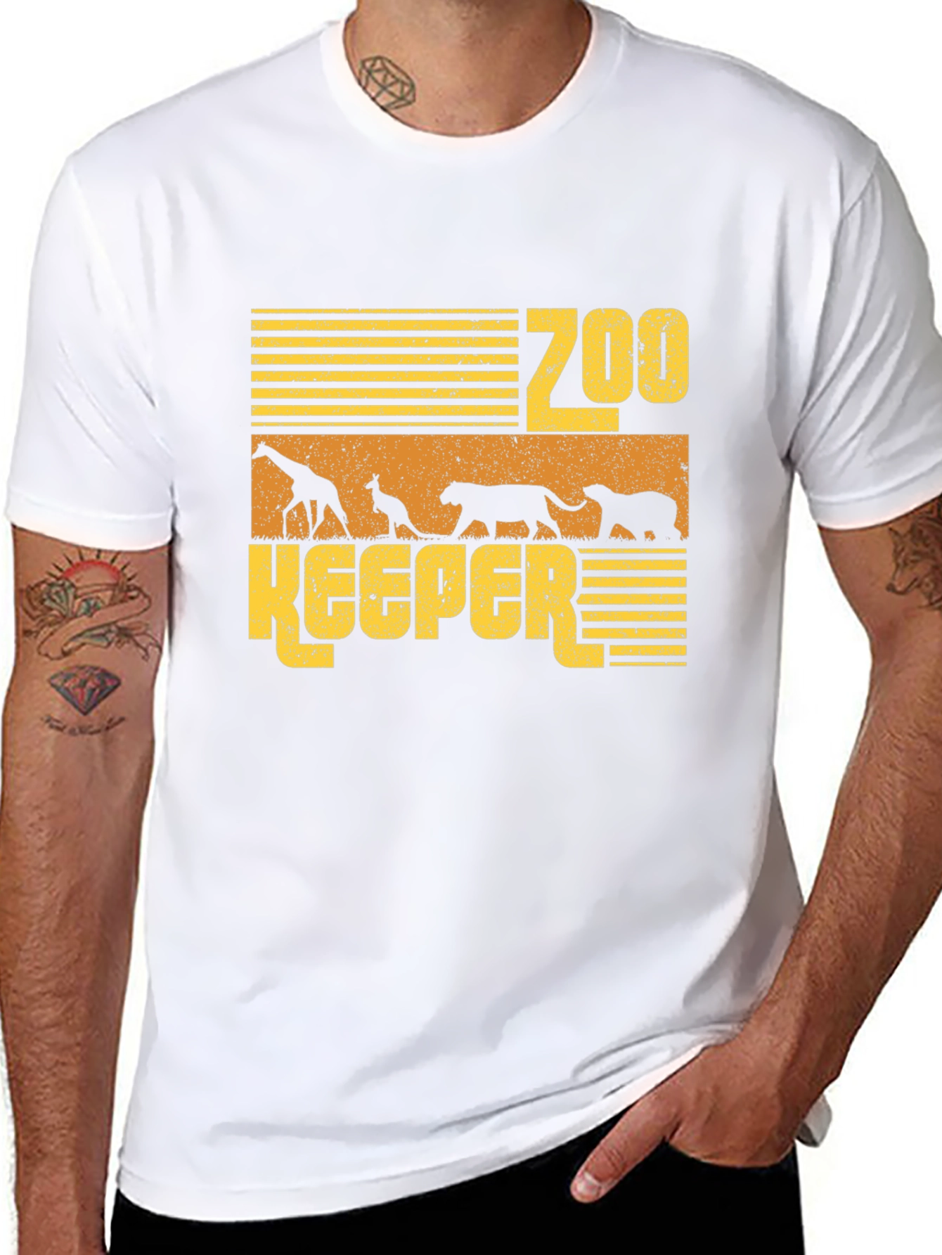 Zoo Keeper Animal Graphic T-Shirt