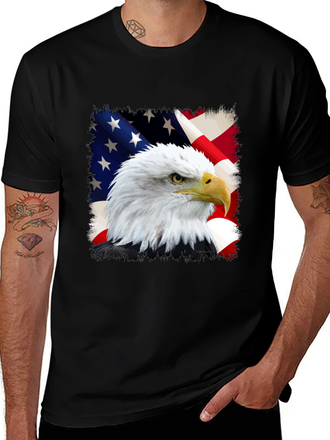 American Eagle Flag Graphic Tee