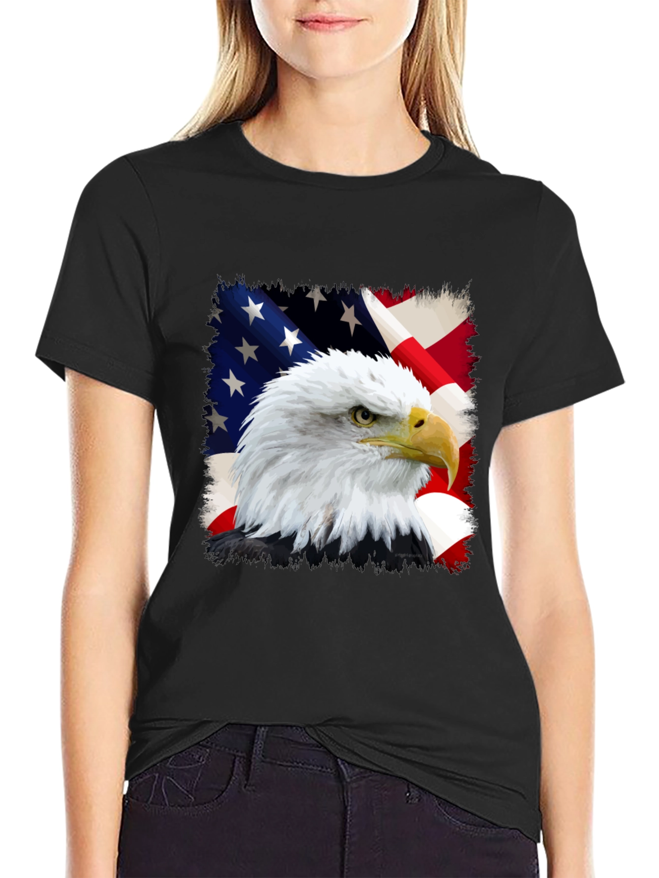 American Eagle Flag Graphic Tee