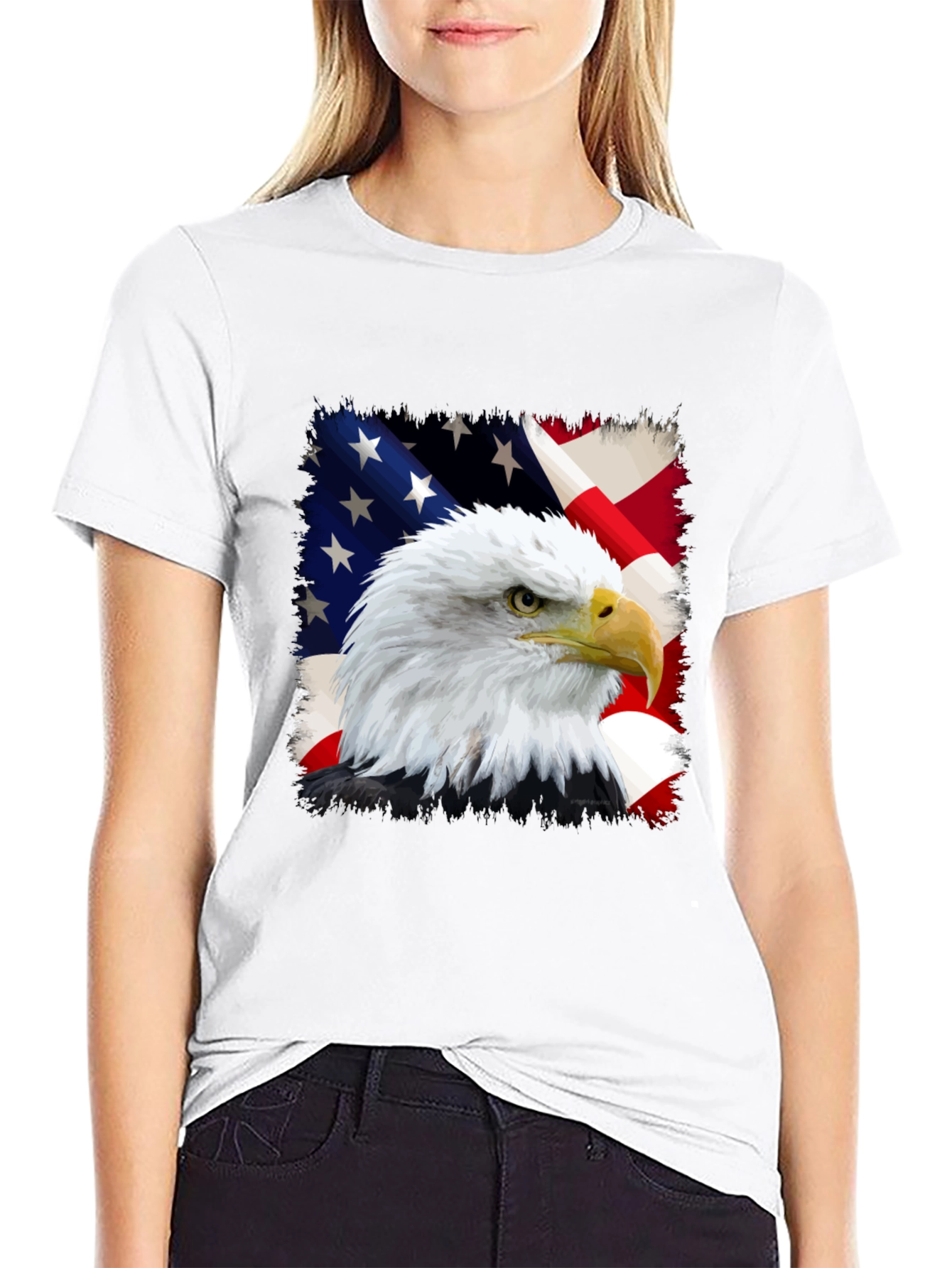 American Eagle Flag Graphic Tee