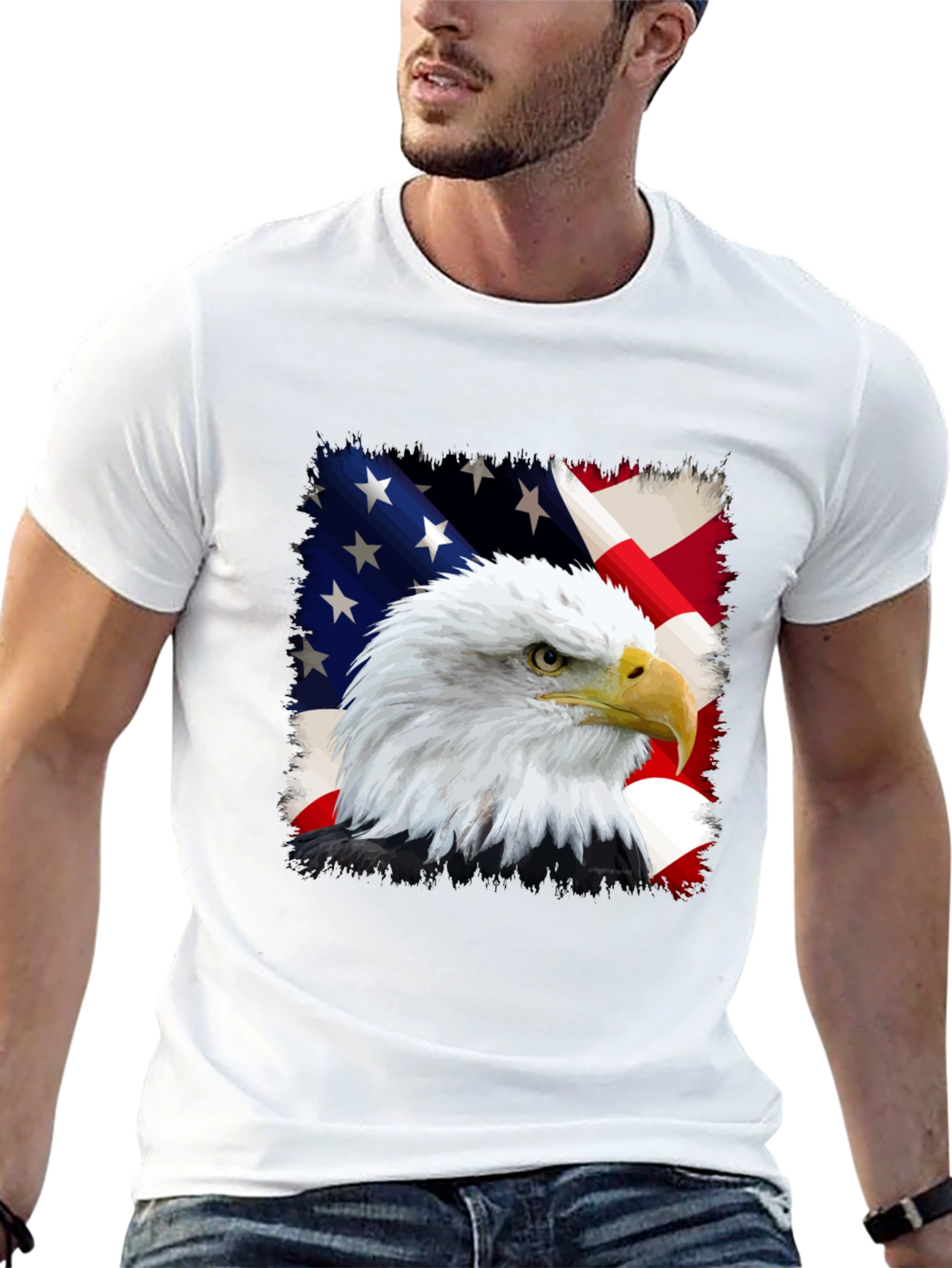 American Eagle Flag Graphic Tee