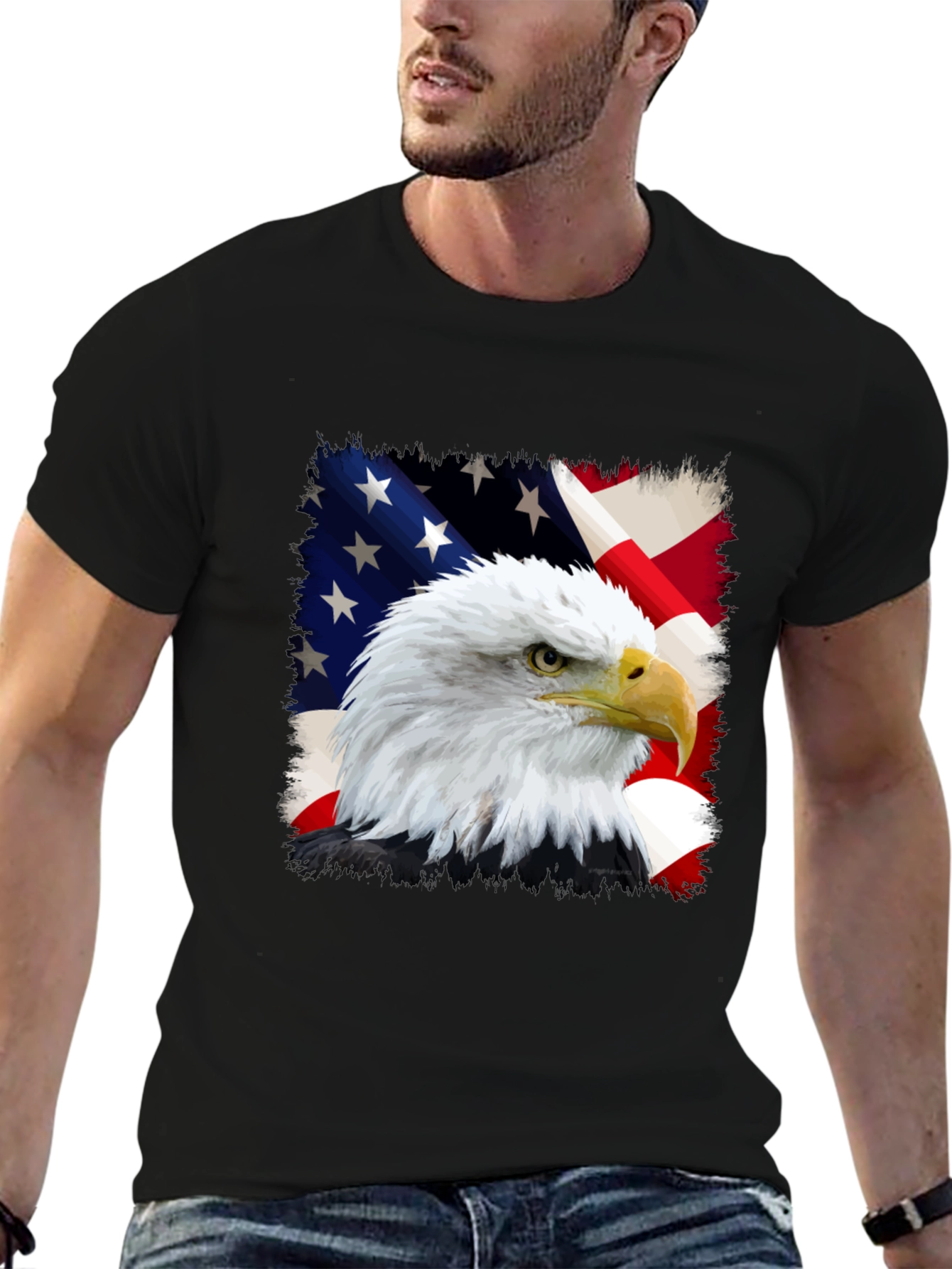 American Eagle Flag Graphic Tee