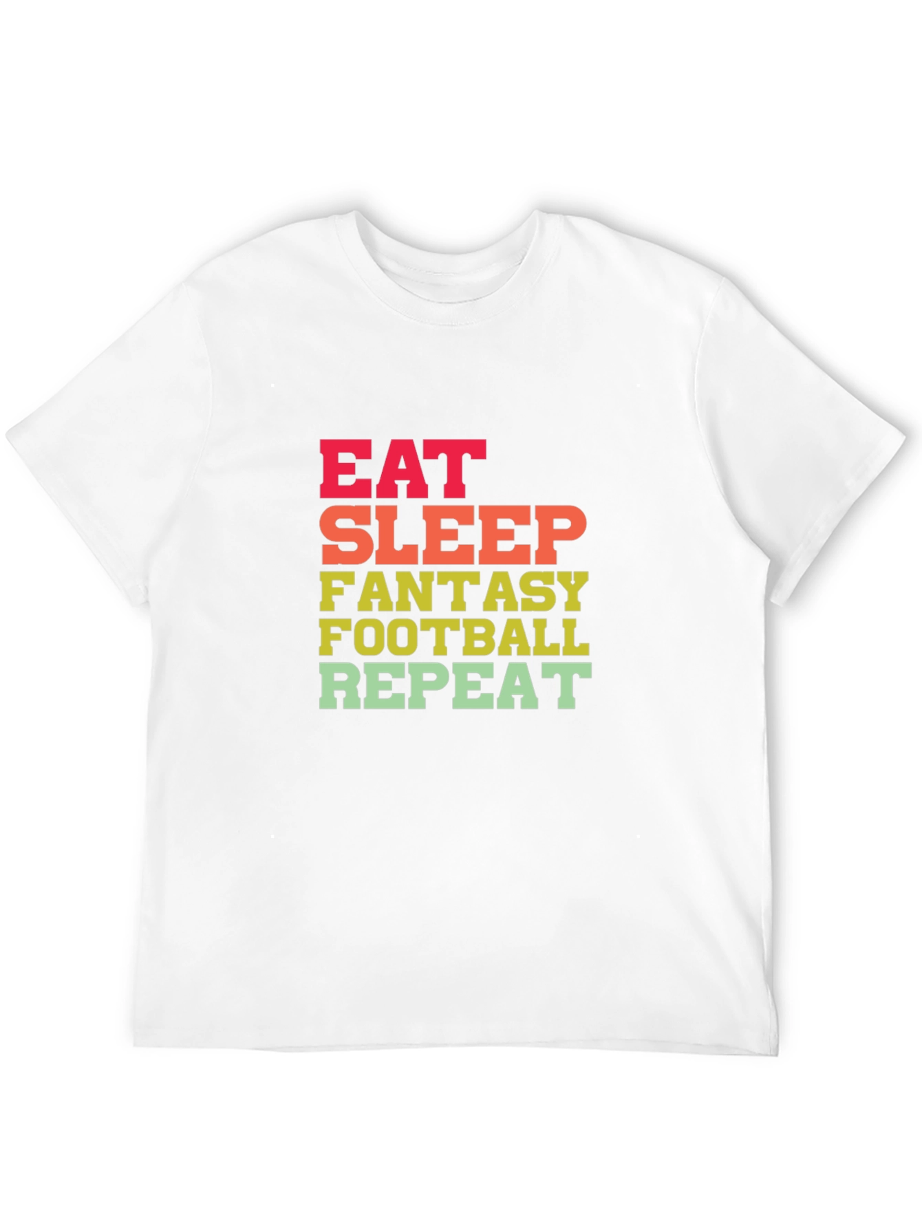 Eat Sleep Fantasy Football Repeat T-Shirt