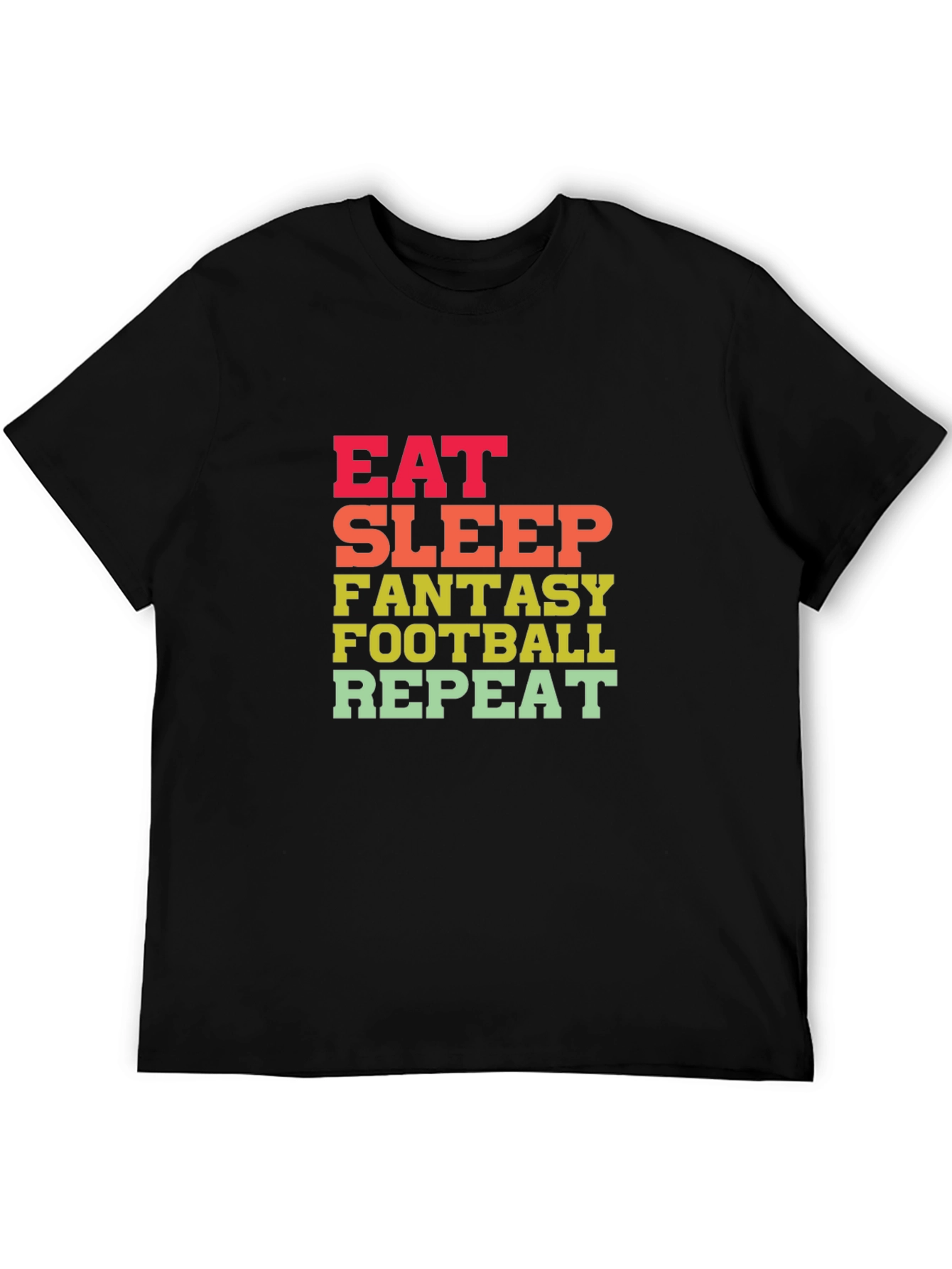 Eat Sleep Fantasy Football Repeat T-Shirt