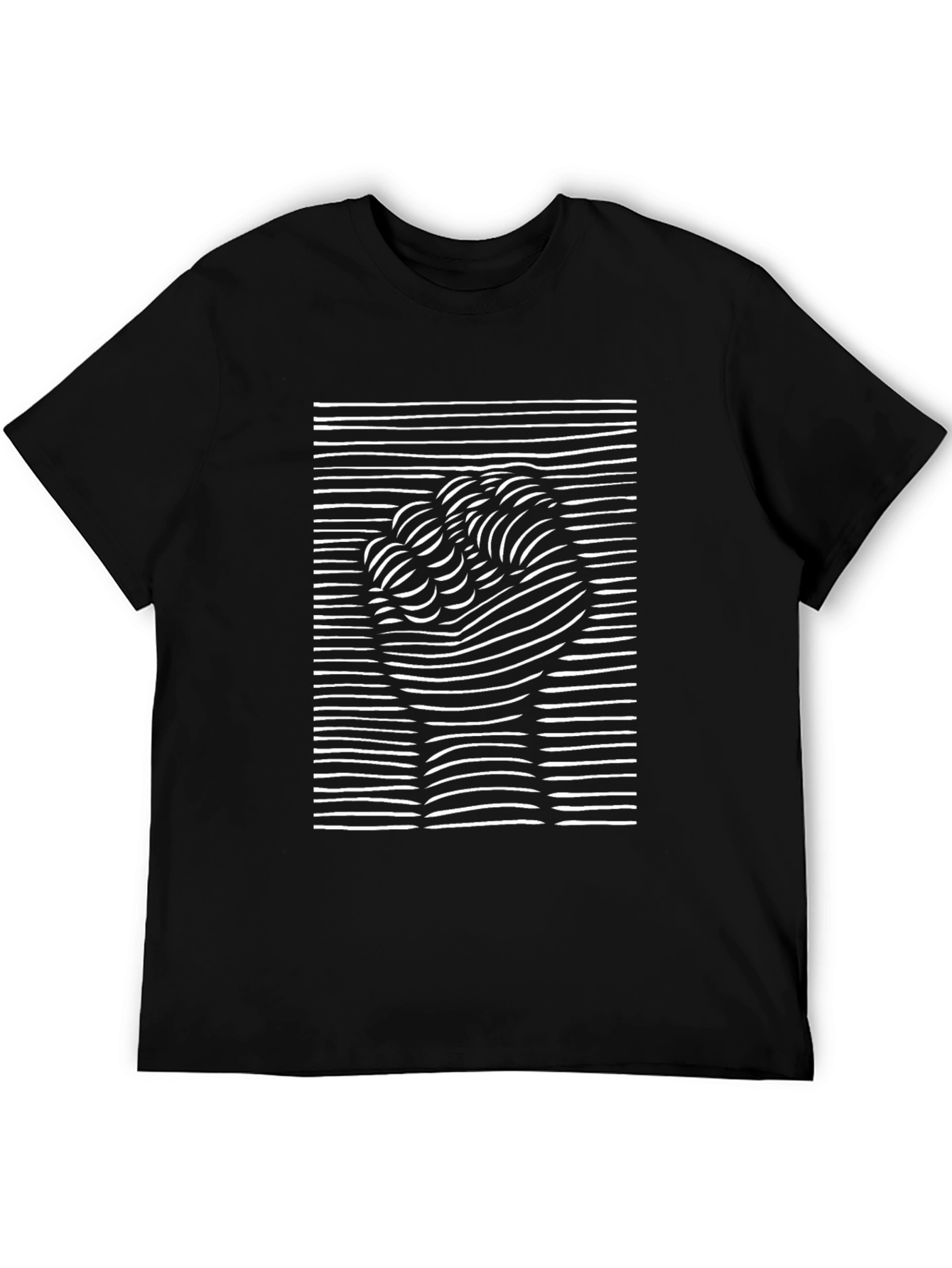 Fist Graphic Tee - Black Crew Neck Cotton T-Shirt