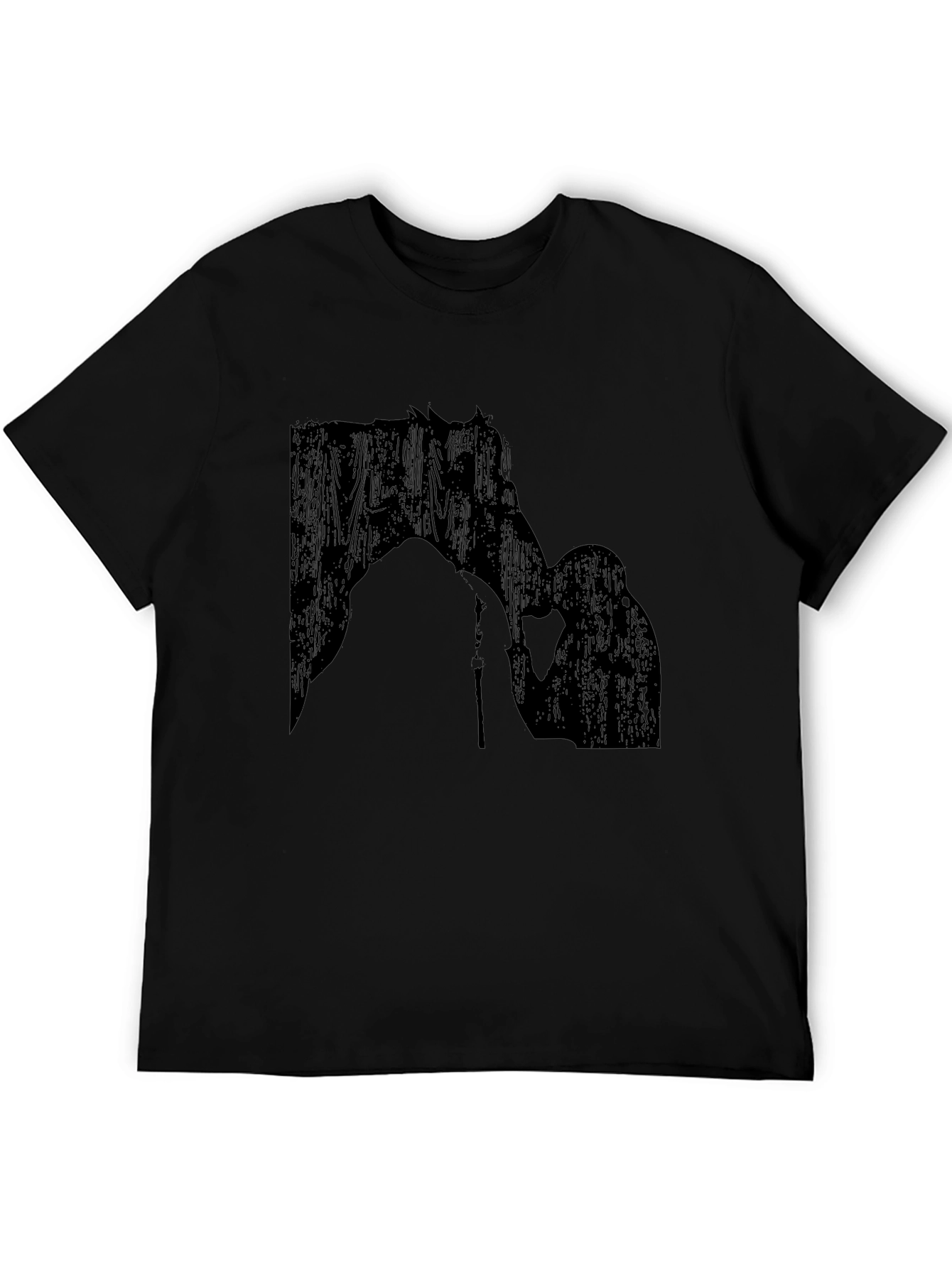 Horse & Rider Silhouette Black T-Shirt