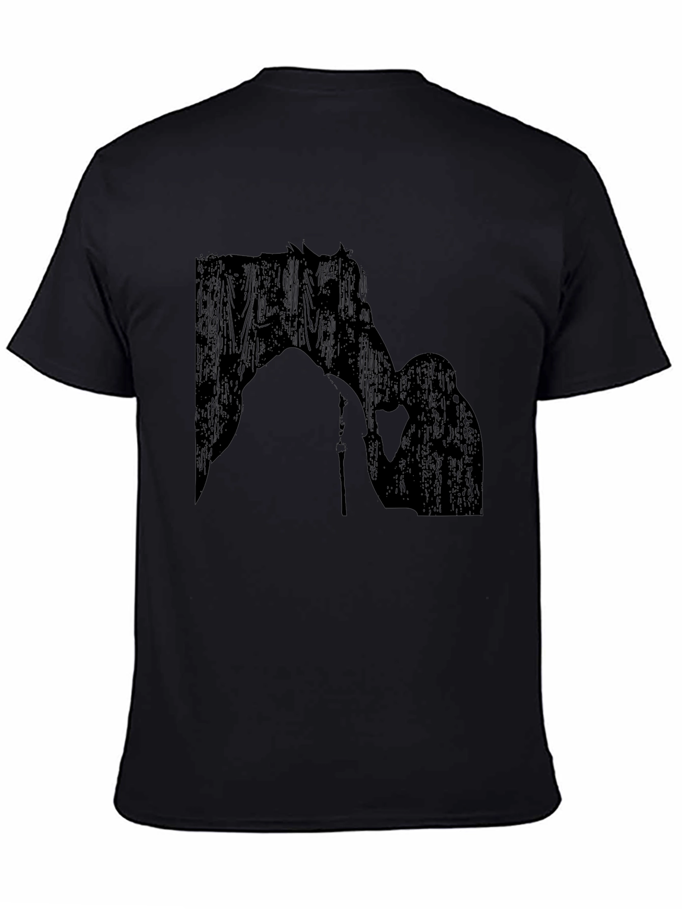 Horse & Rider Silhouette Black T-Shirt