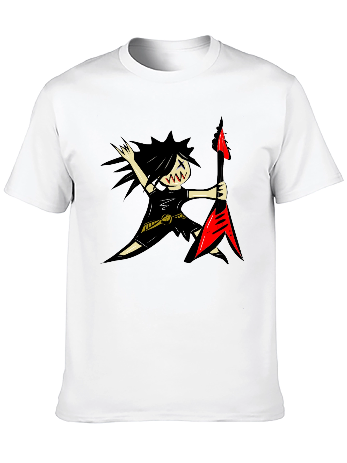 Cartoon Rocker T-Shirt - Fun Music Lover Tee