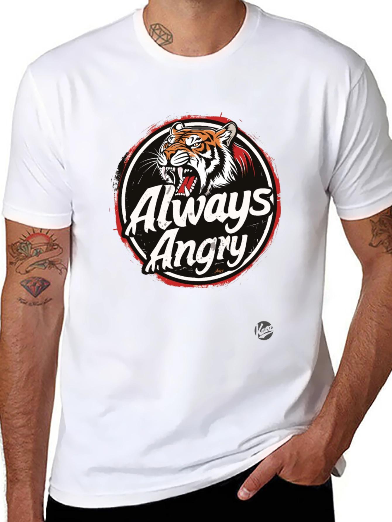 Always Angry Graphic T-Shirt - Mens Black Tee