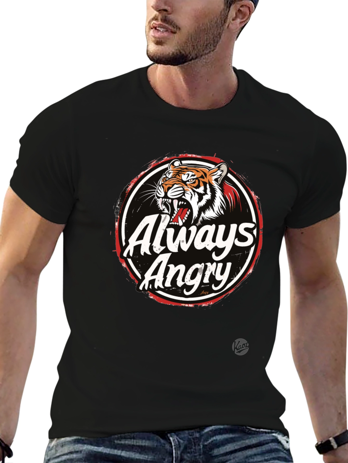 Always Angry Graphic T-Shirt - Mens Black Tee