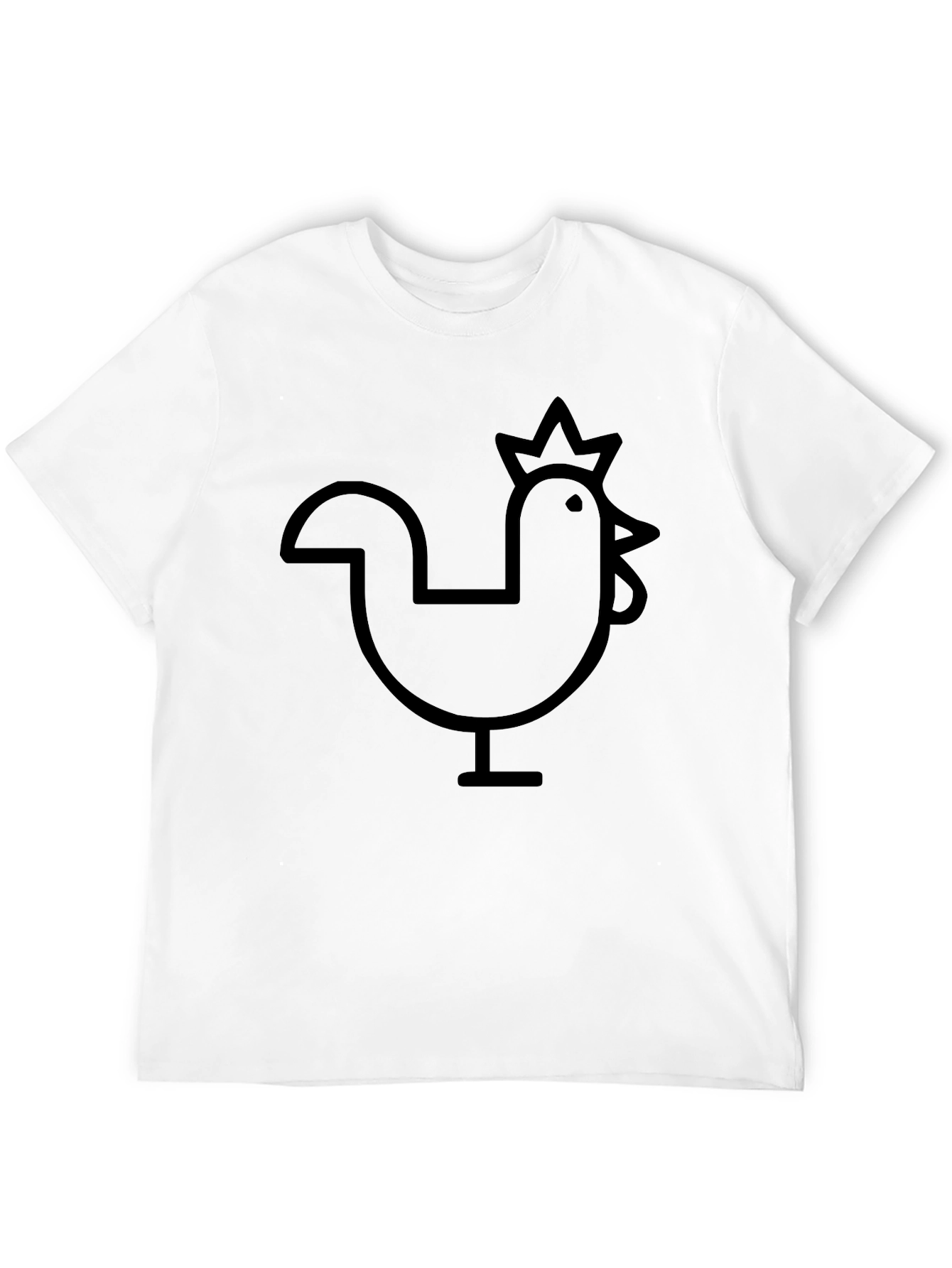 Black Chicken Graphic Tee - Casual Comfort