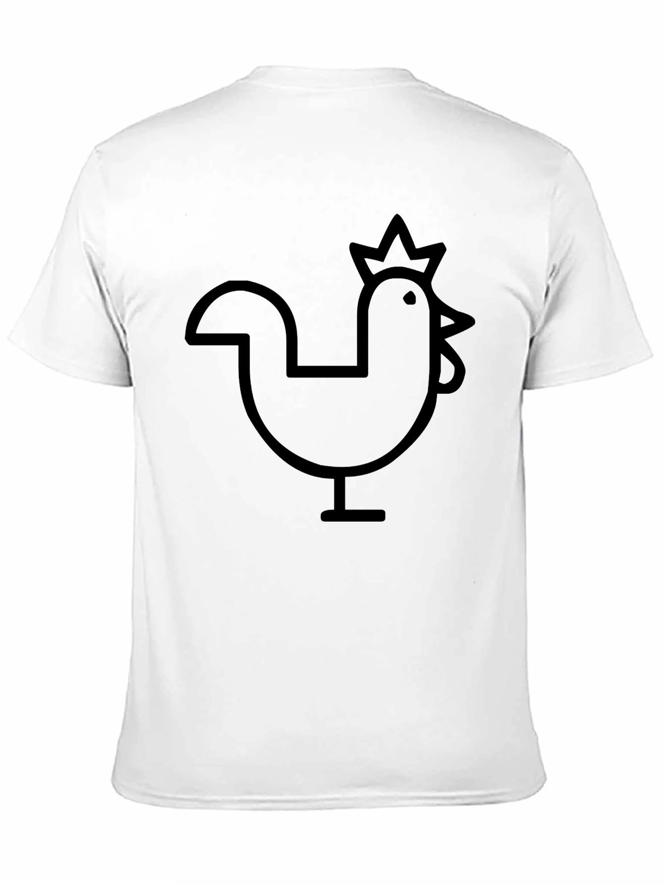 Black Chicken Graphic Tee - Casual Comfort