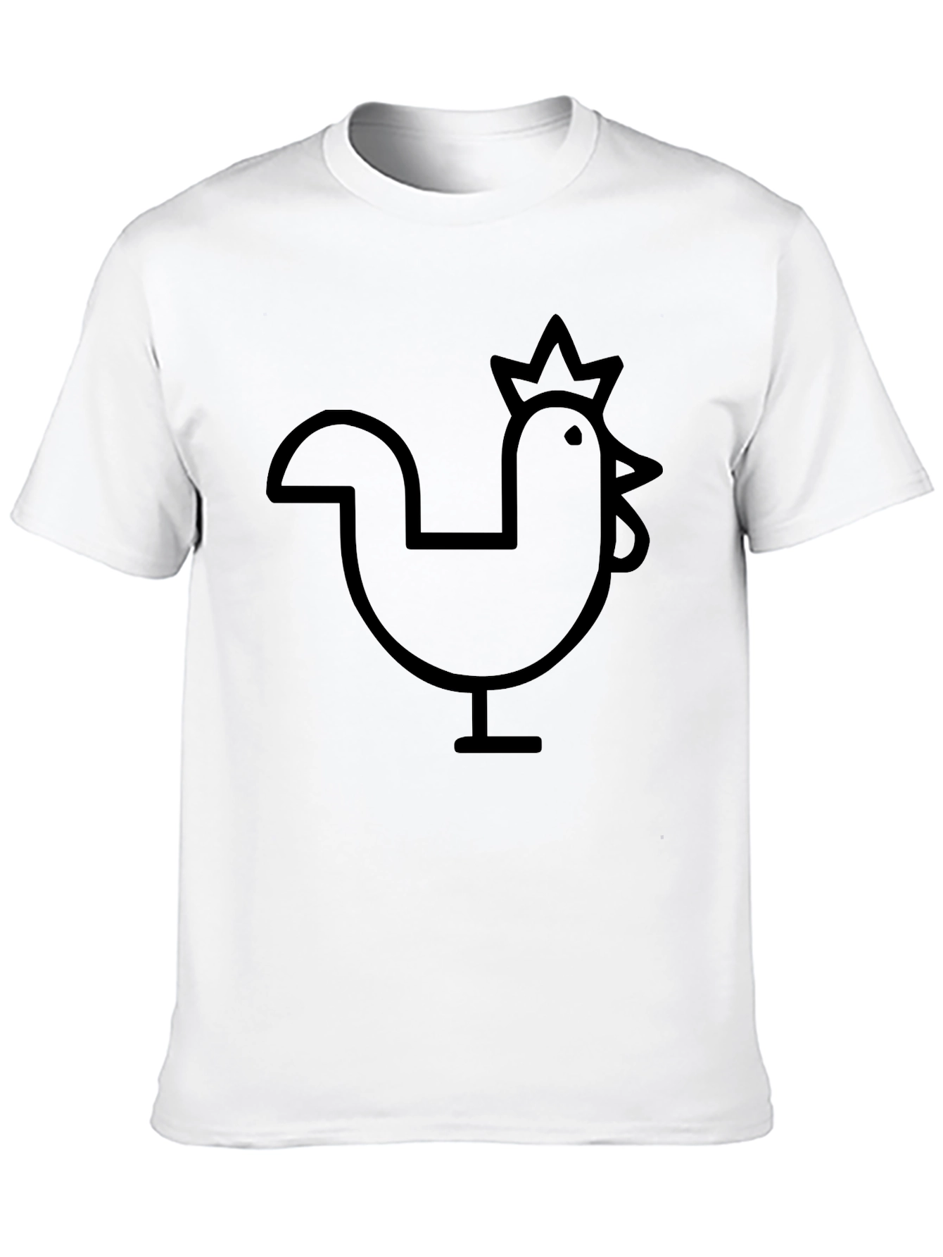 Black Chicken Graphic Tee - Casual Comfort
