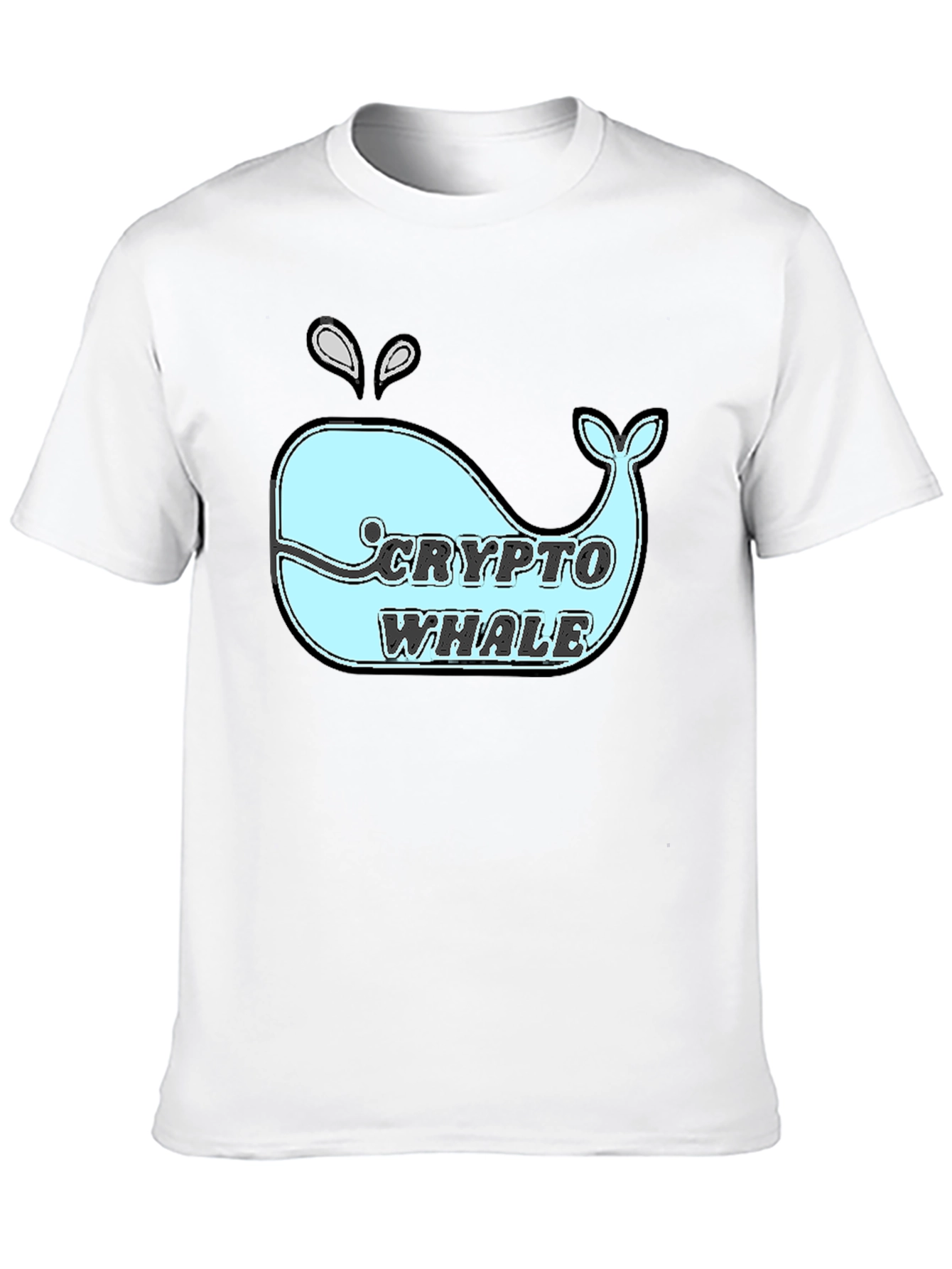Crypto Whale T-Shirt - Black Cotton Tee