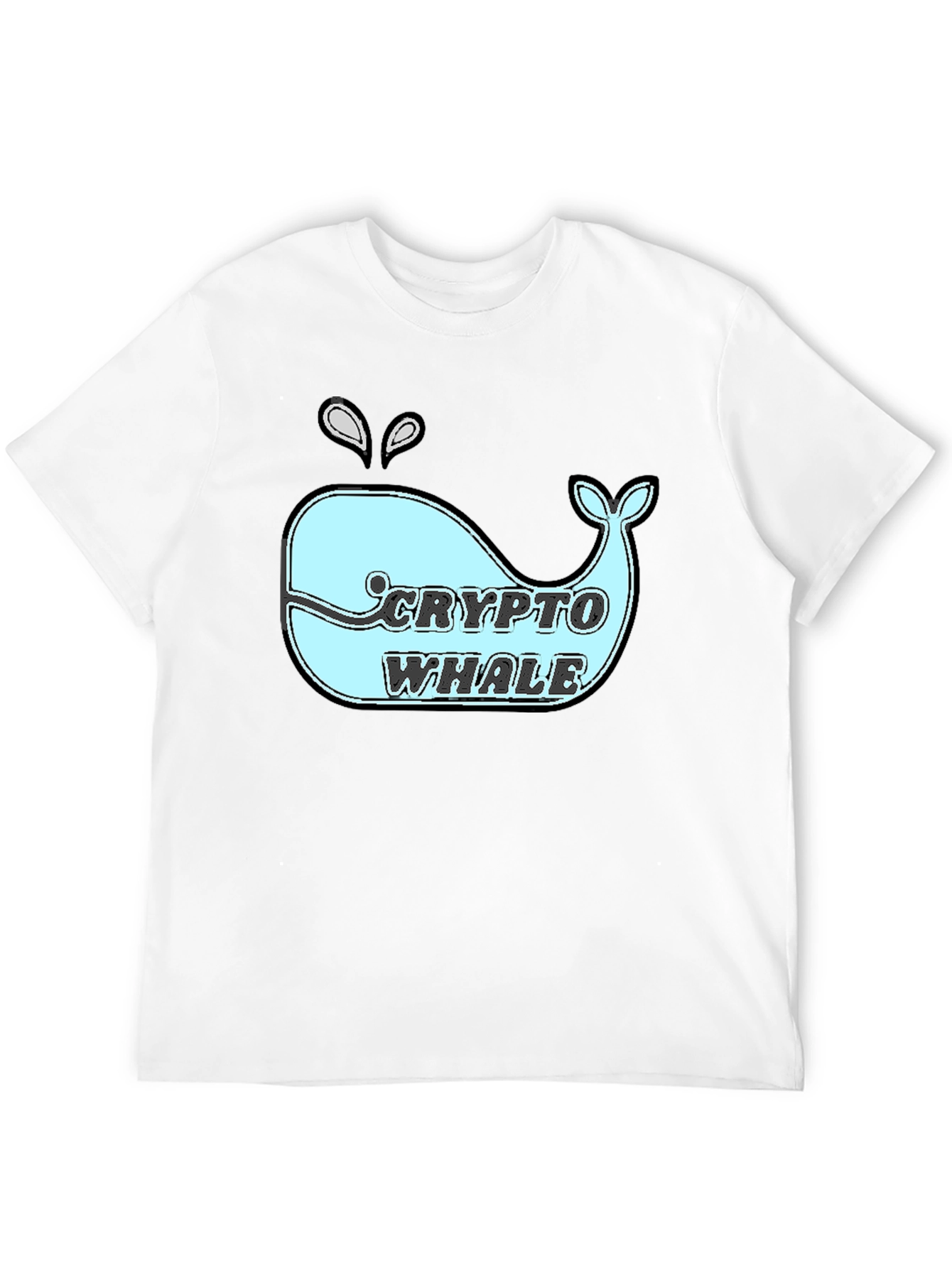 Crypto Whale T-Shirt - Black Cotton Tee