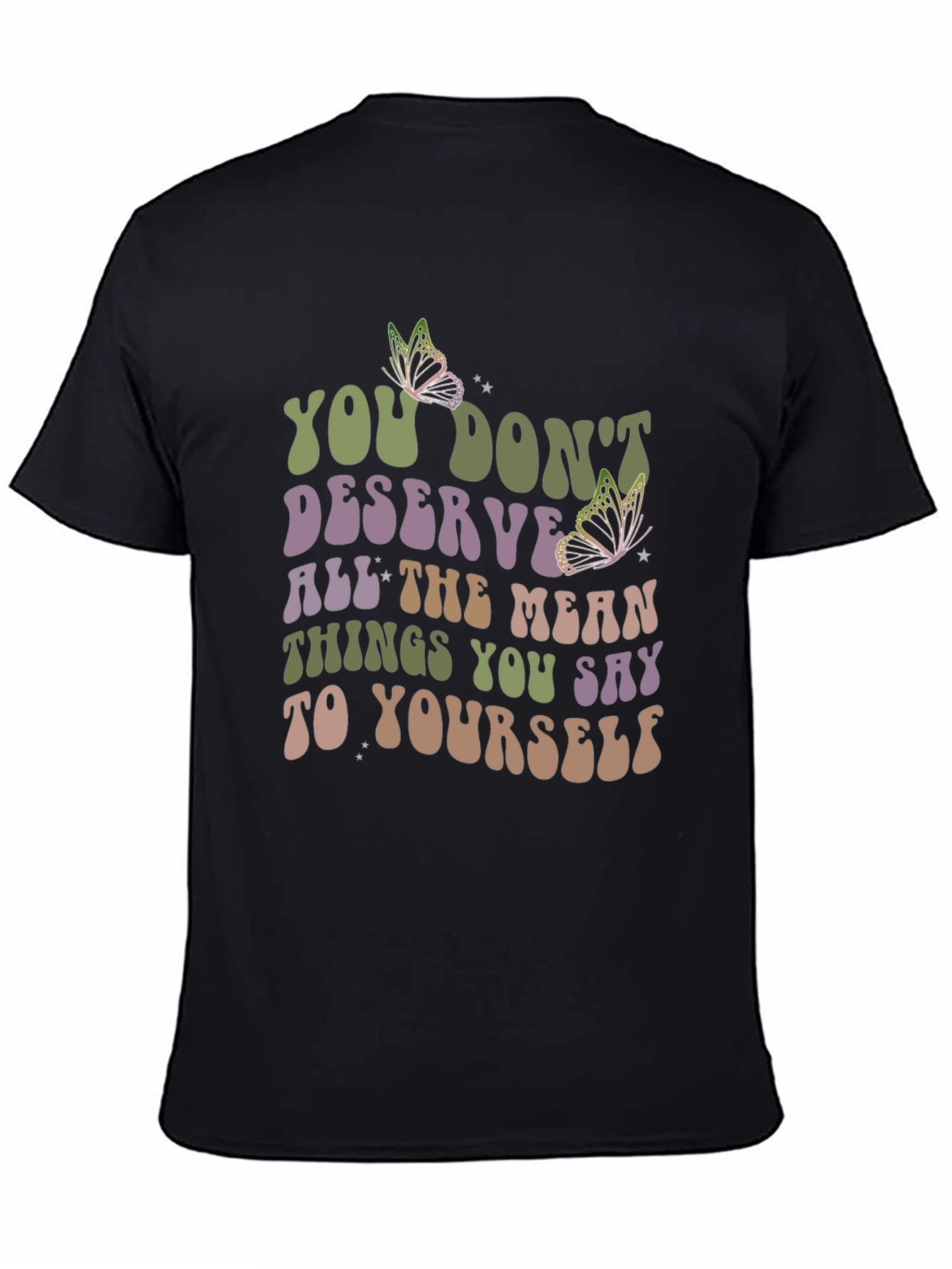 Inspirational Butterfly Graphic T-Shirt
