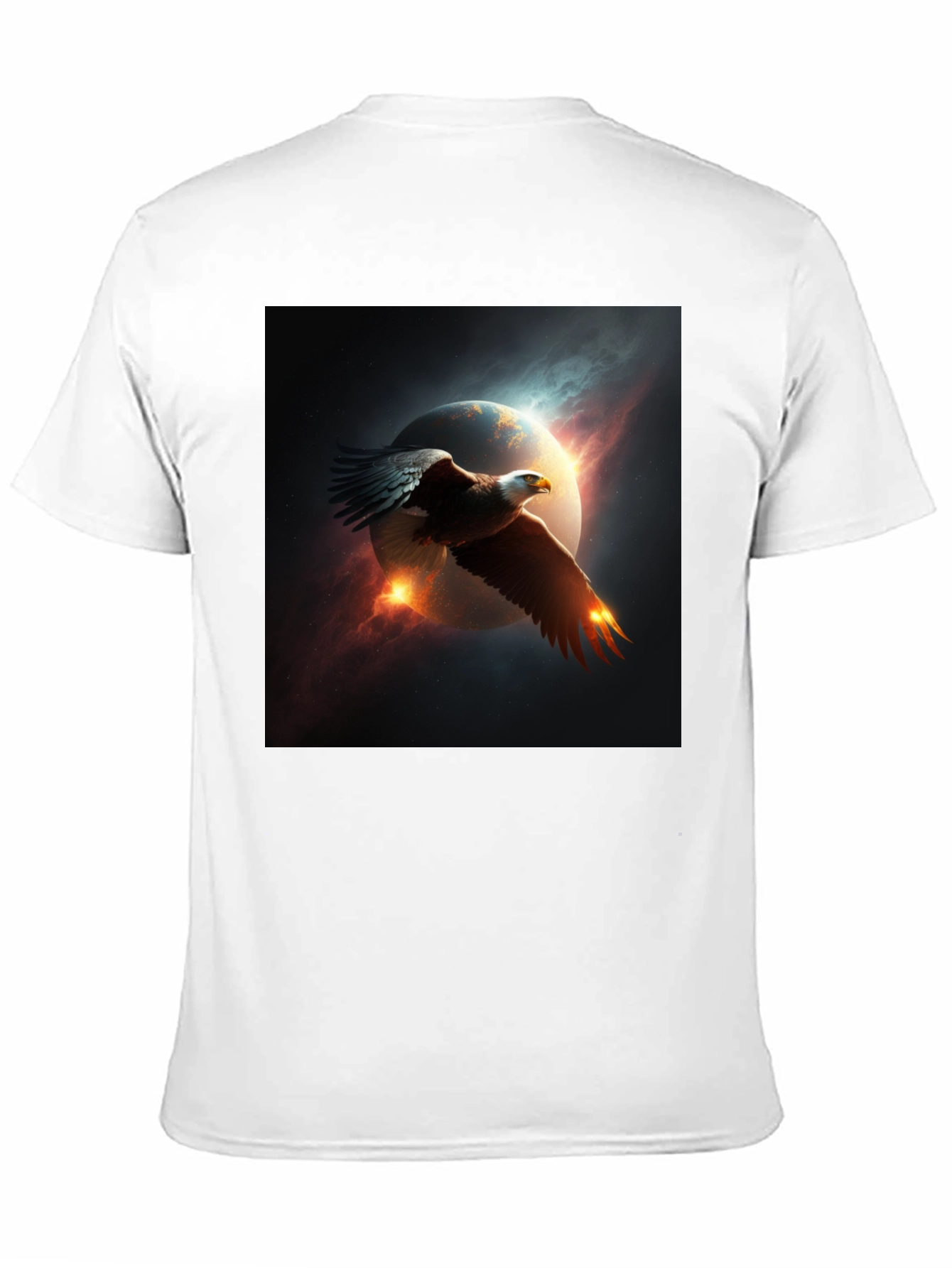 Eagle Space Graphic Black T-Shirt