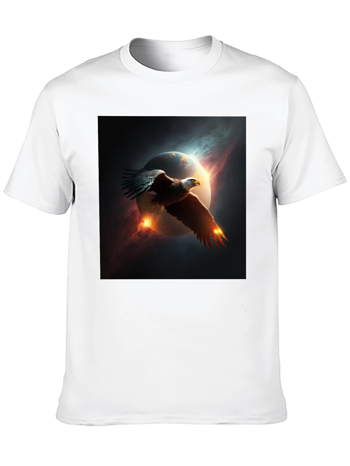 Eagle Space Graphic Black T-Shirt