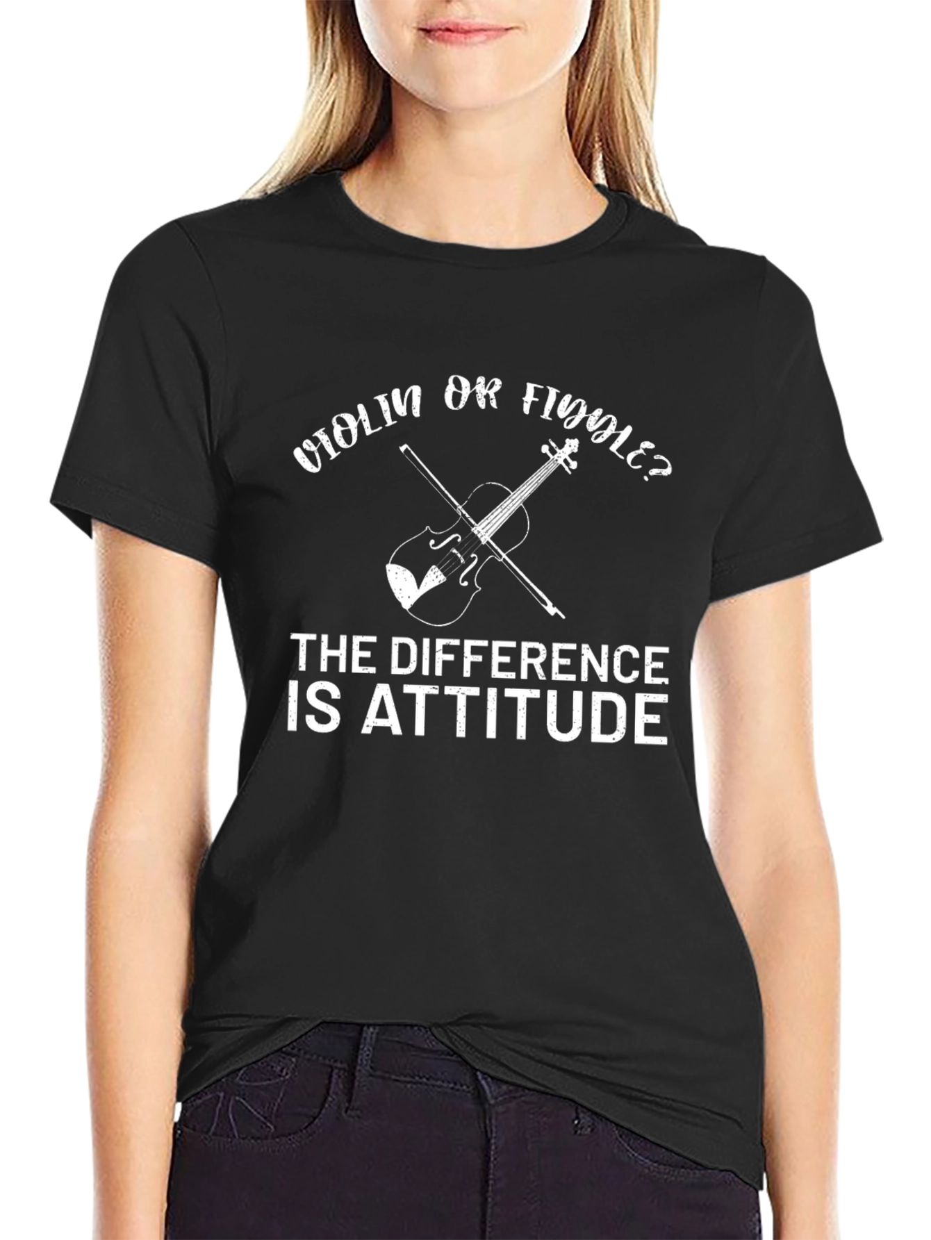 Violin or Fiddle Attitude T-Shirt