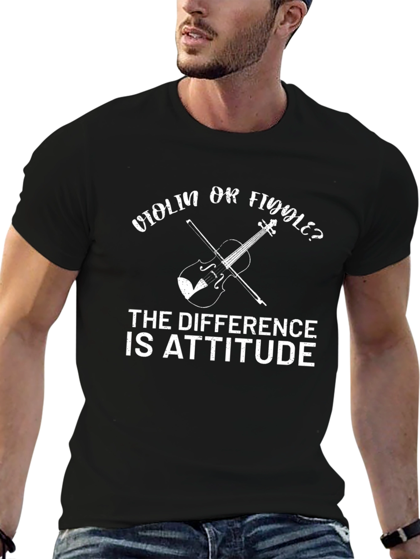 Violin or Fiddle Attitude T-Shirt