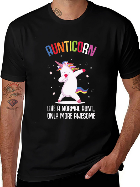 Aunticorn T-Shirt - Awesome Aunt Unicorn Dab Tee