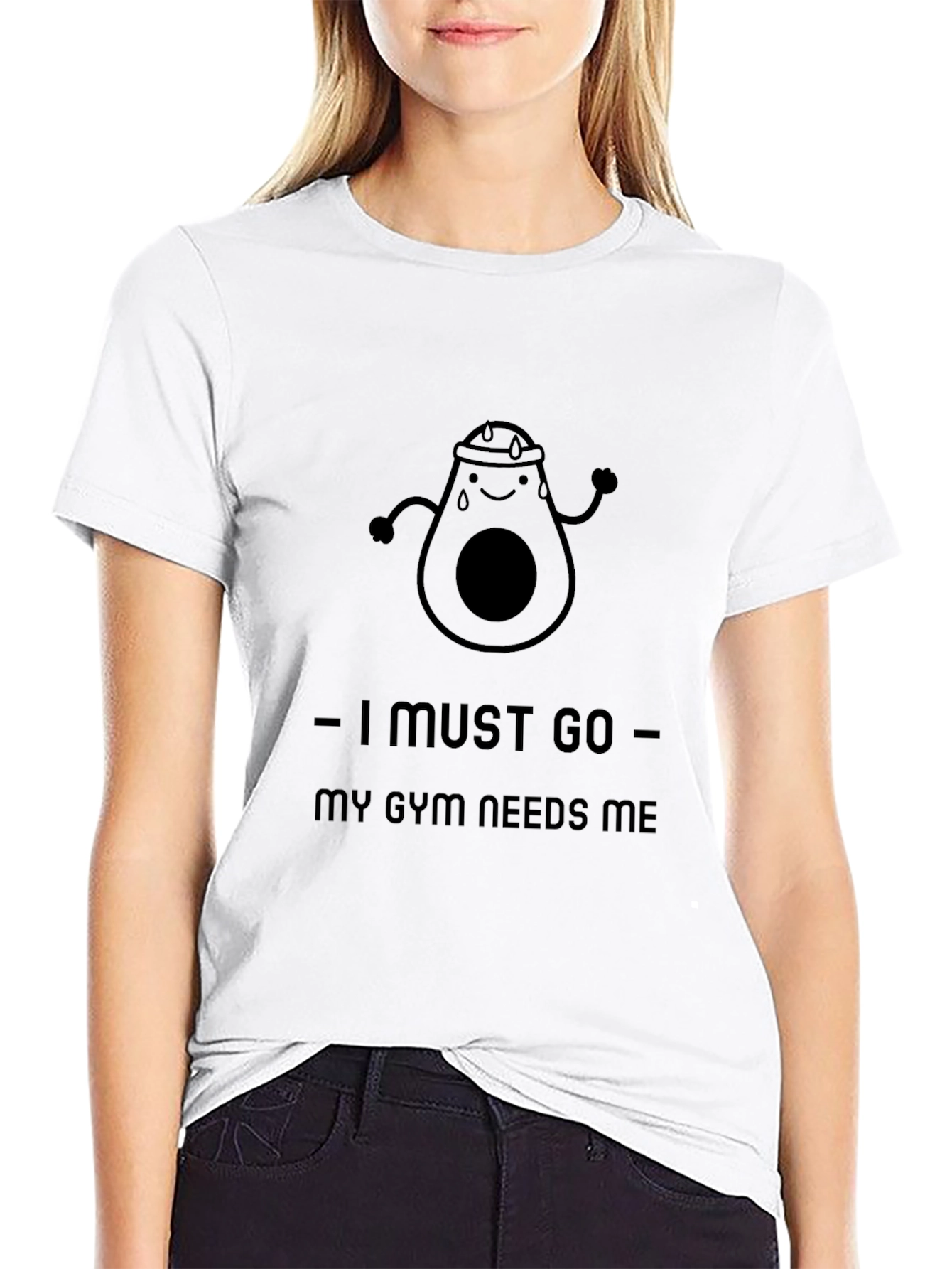 Funny Gym Avocado T-Shirt - I Must Go!