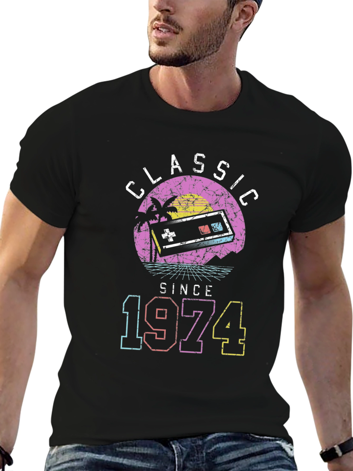 Classic Since 1974 Retro Gamer T-Shirt