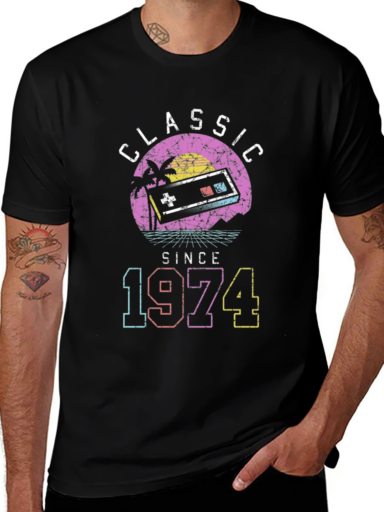 Classic Since 1974 Retro Gamer T-Shirt