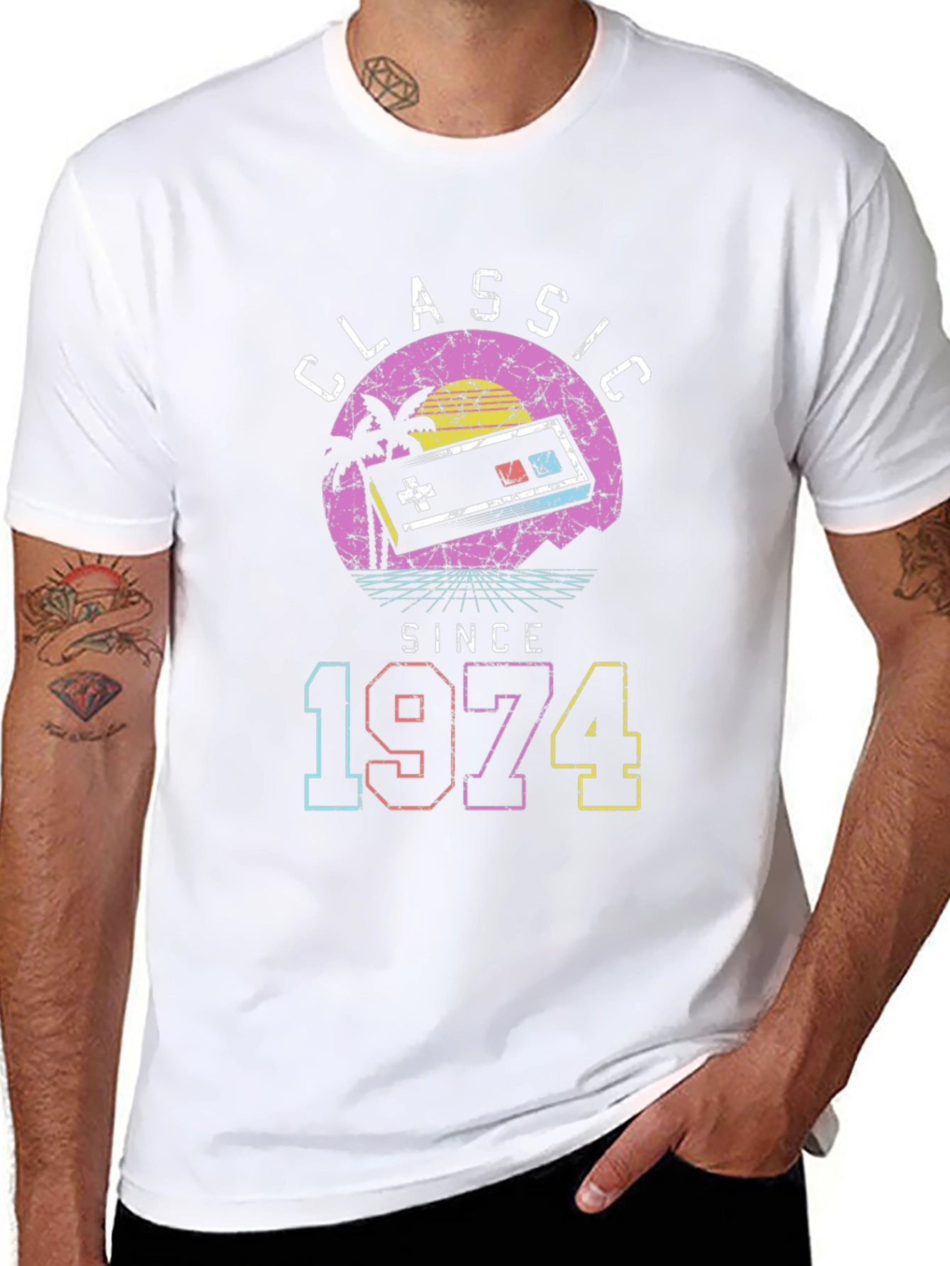 Classic Since 1974 Retro Gamer T-Shirt