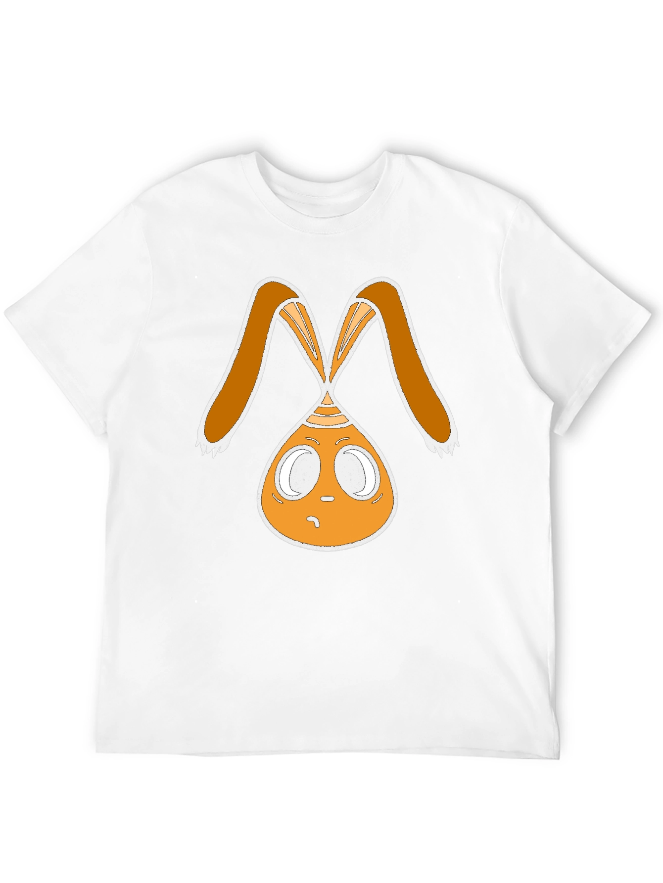 Funky Bunny Graphic Tee - Black Cotton Casual Shirt