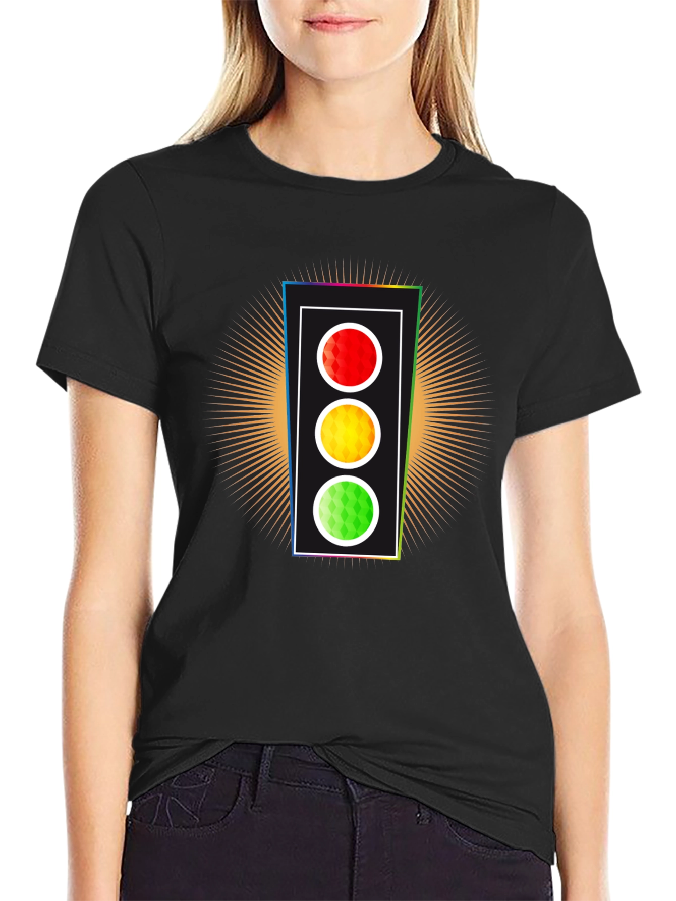 Traffic Light Graphic Tee - Stand Out Style
