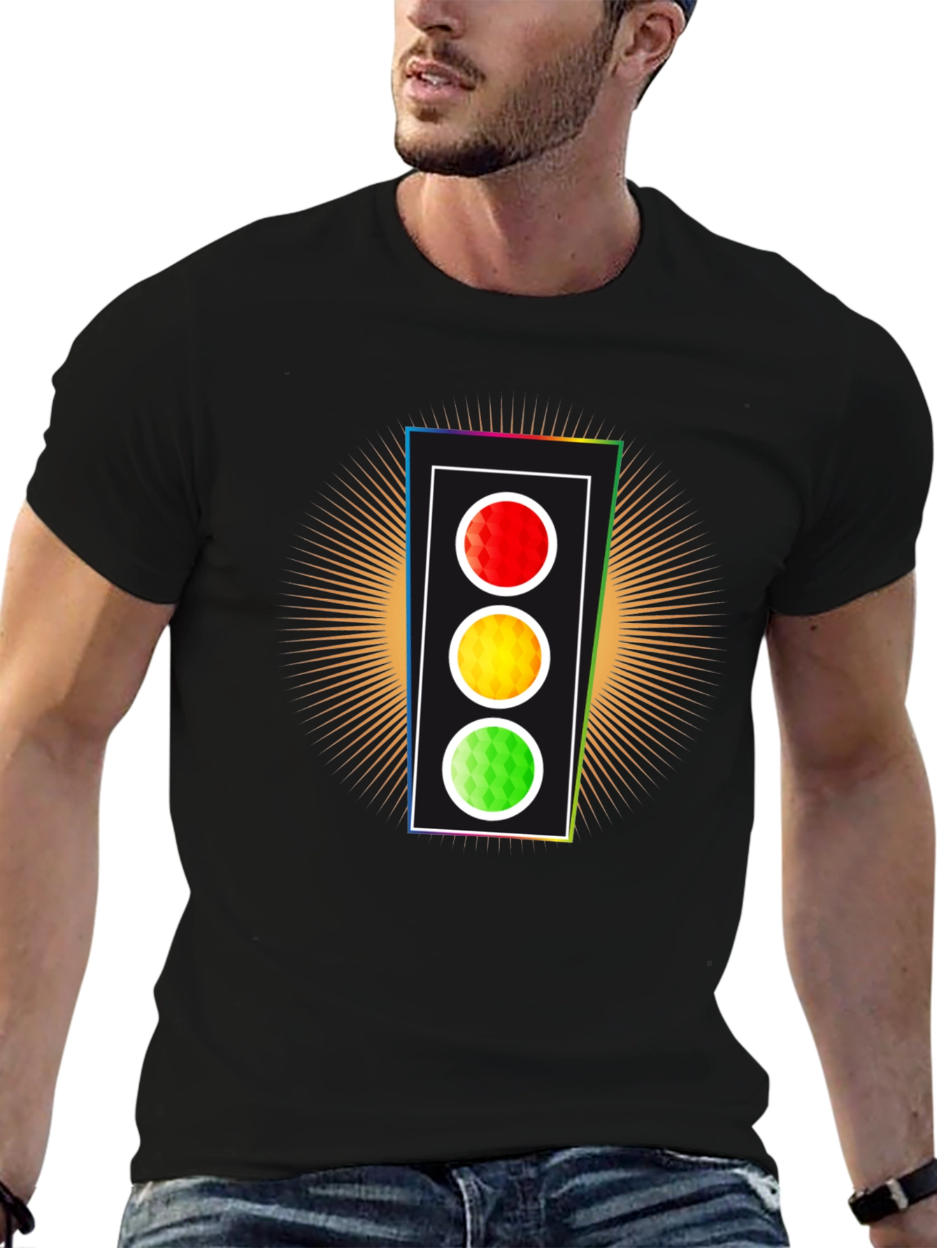 Traffic Light Graphic Tee - Stand Out Style