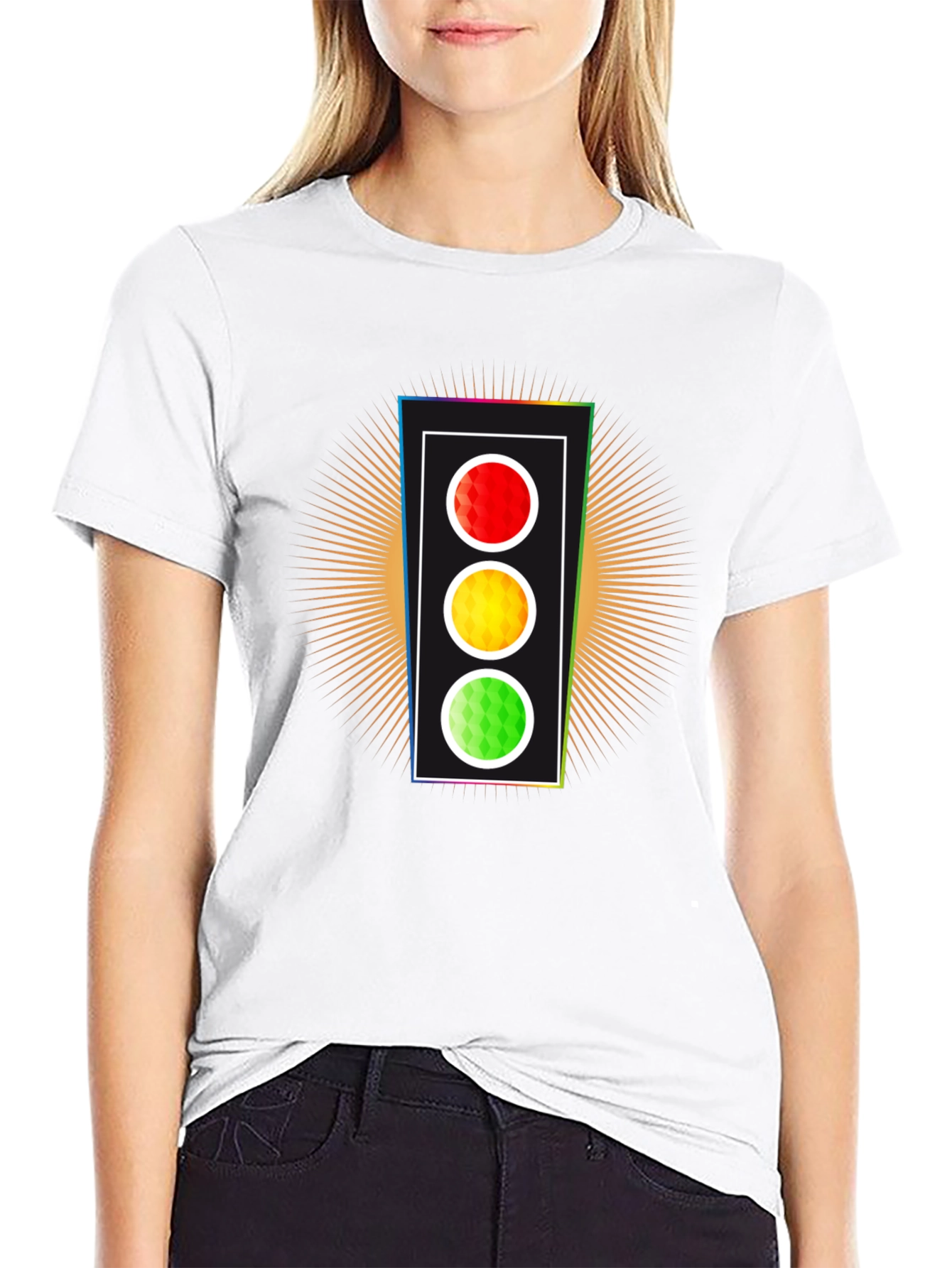 Traffic Light Graphic Tee - Stand Out Style