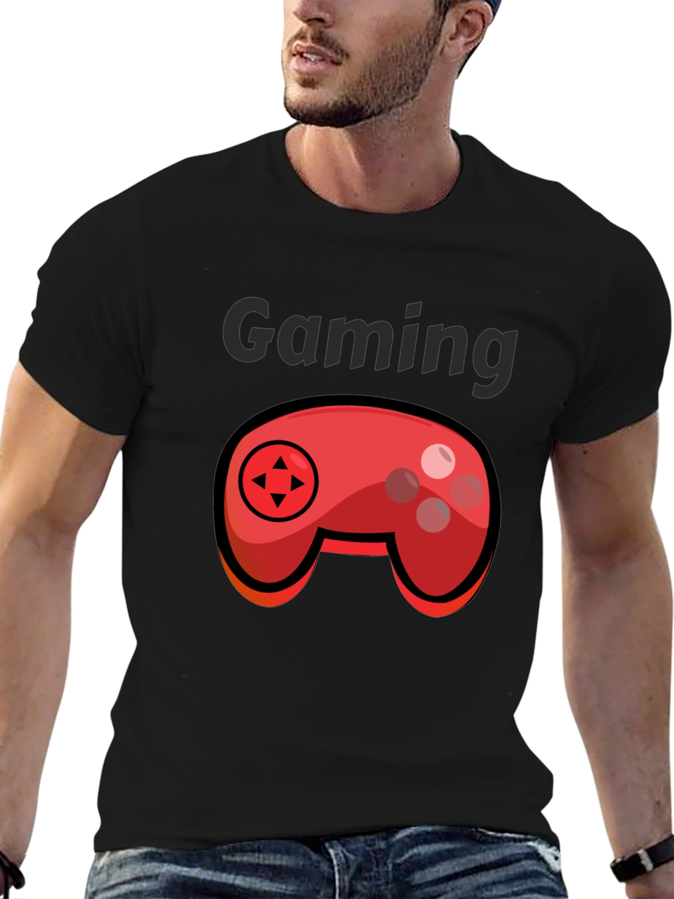 Gaming T-Shirt - Cartoon Controller Graphic