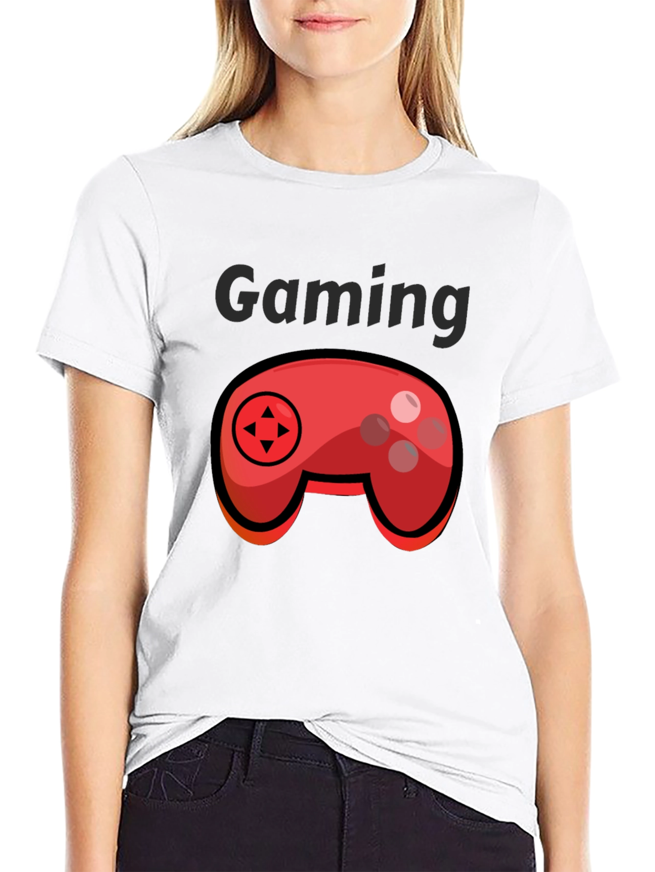 Gaming T-Shirt - Cartoon Controller Graphic