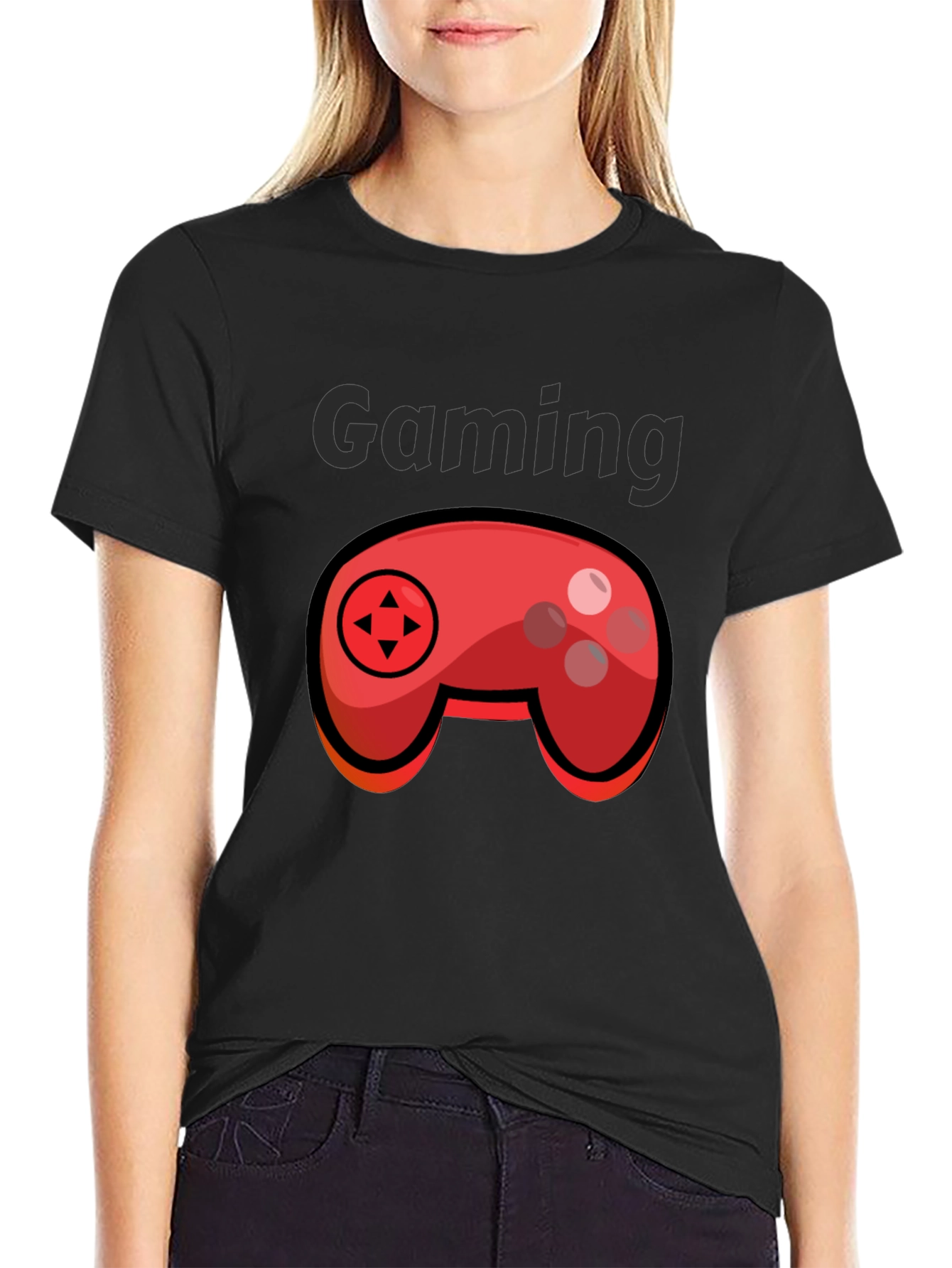Gaming T-Shirt - Cartoon Controller Graphic