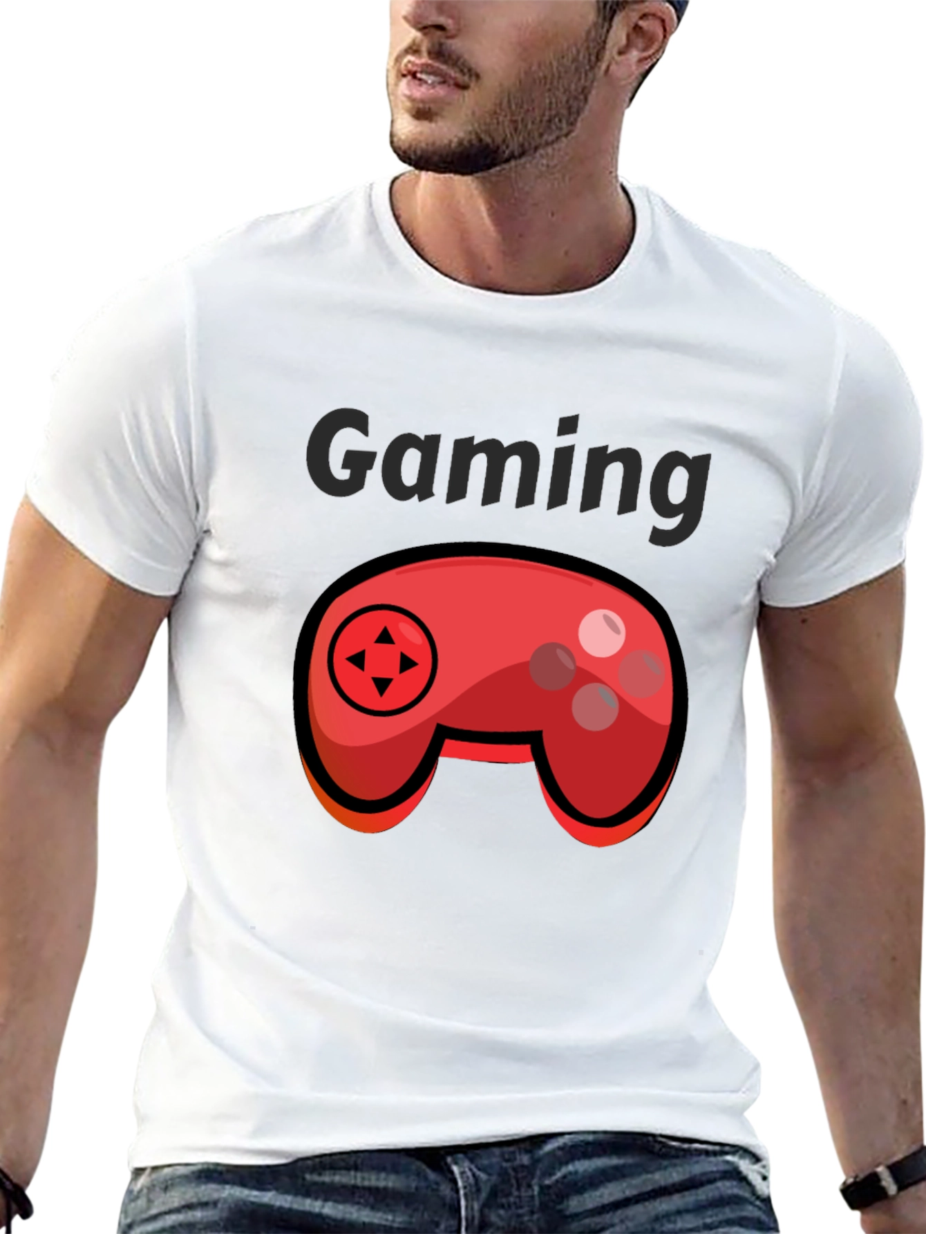 Gaming T-Shirt - Cartoon Controller Graphic