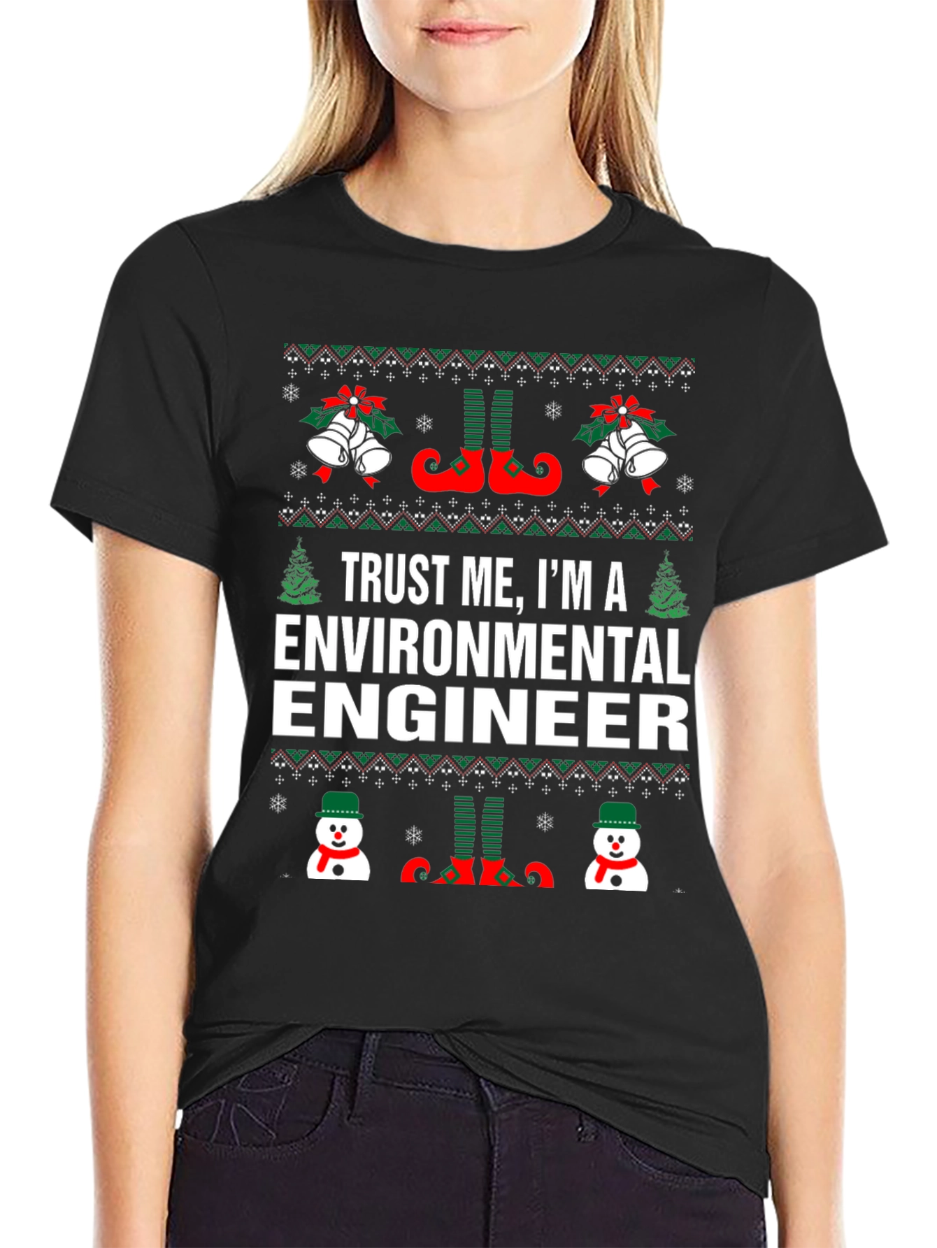Funny Christmas Environmental Engineer T-Shirt