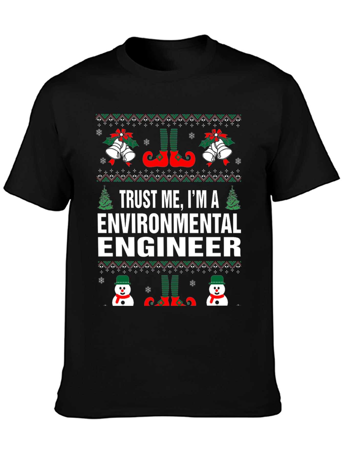 Funny Christmas Environmental Engineer T-Shirt