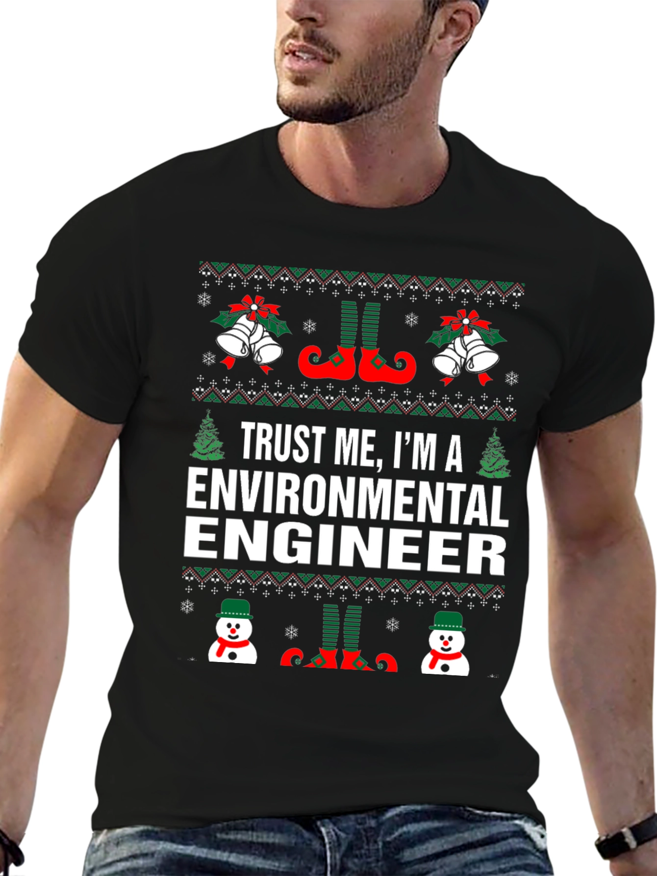 Funny Christmas Environmental Engineer T-Shirt