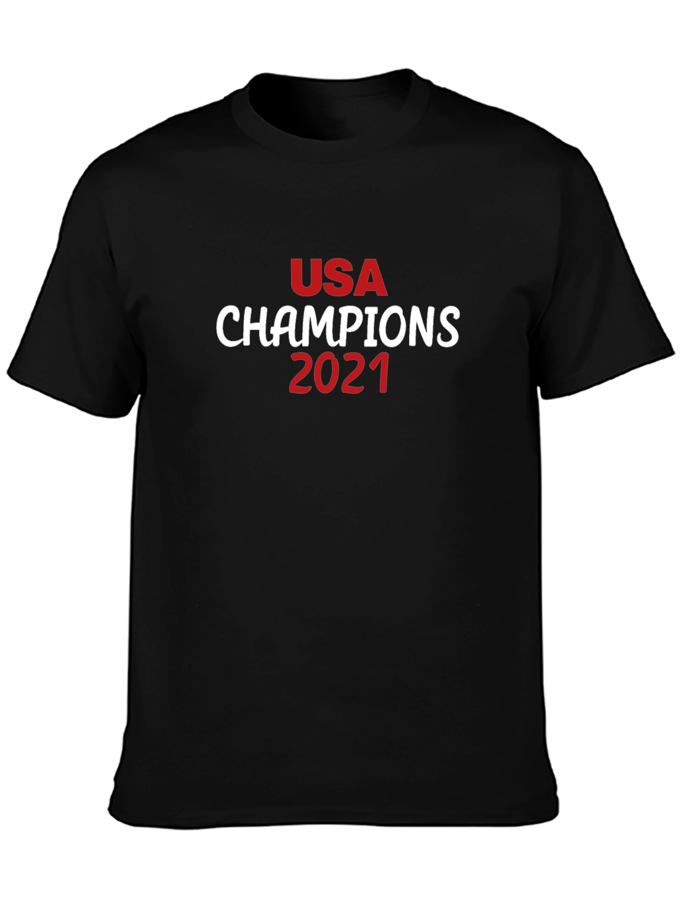 USA Champions 2021 Black T-Shirt
