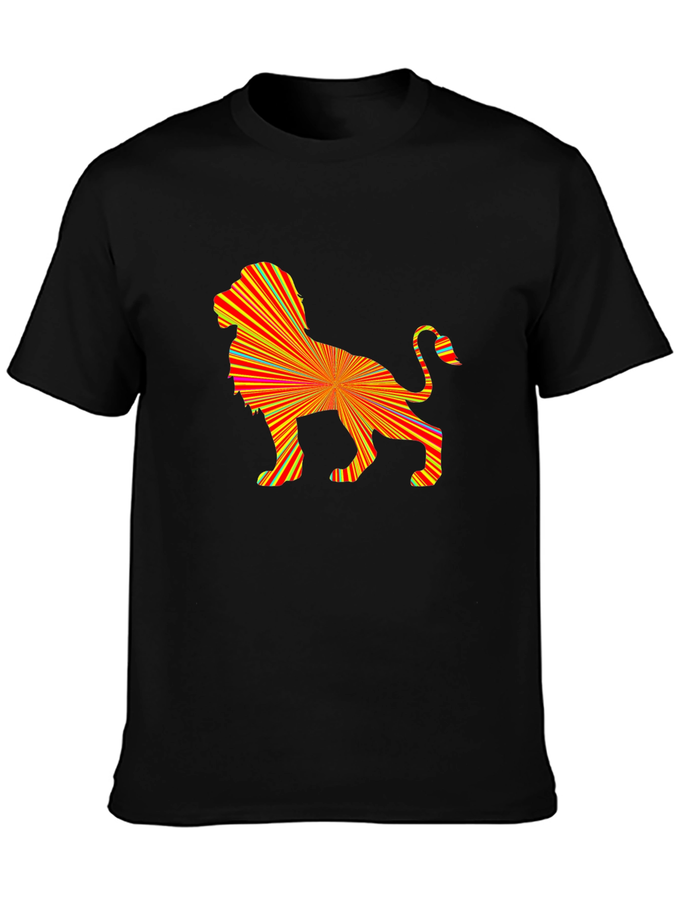 Abstract Lion Graphic Tee - Bold & Stylish