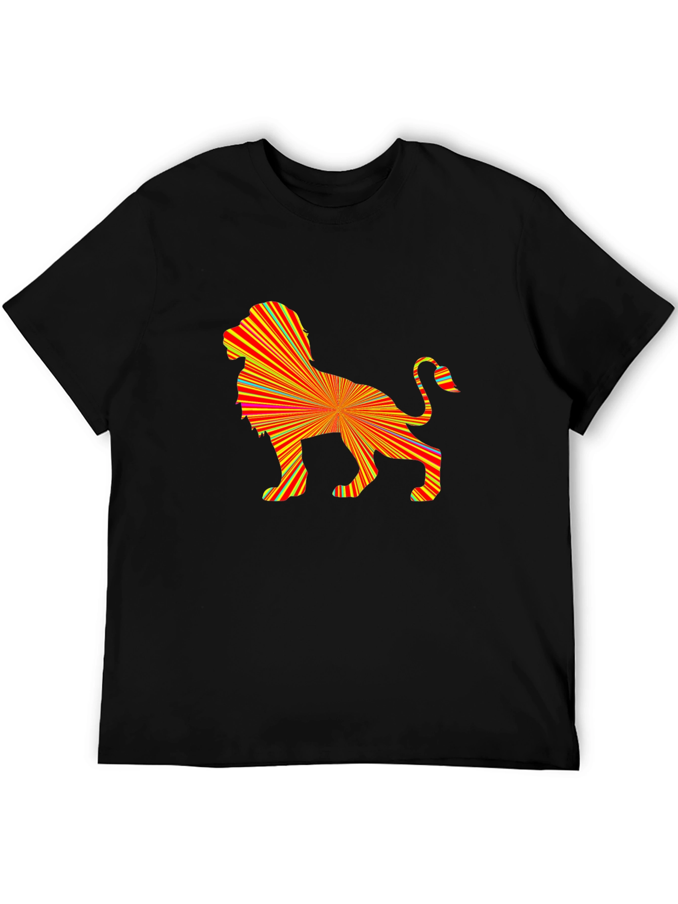 Abstract Lion Graphic Tee - Bold & Stylish