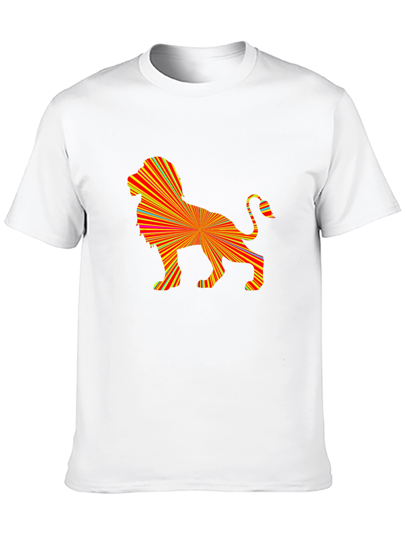 Abstract Lion Graphic Tee - Bold & Stylish