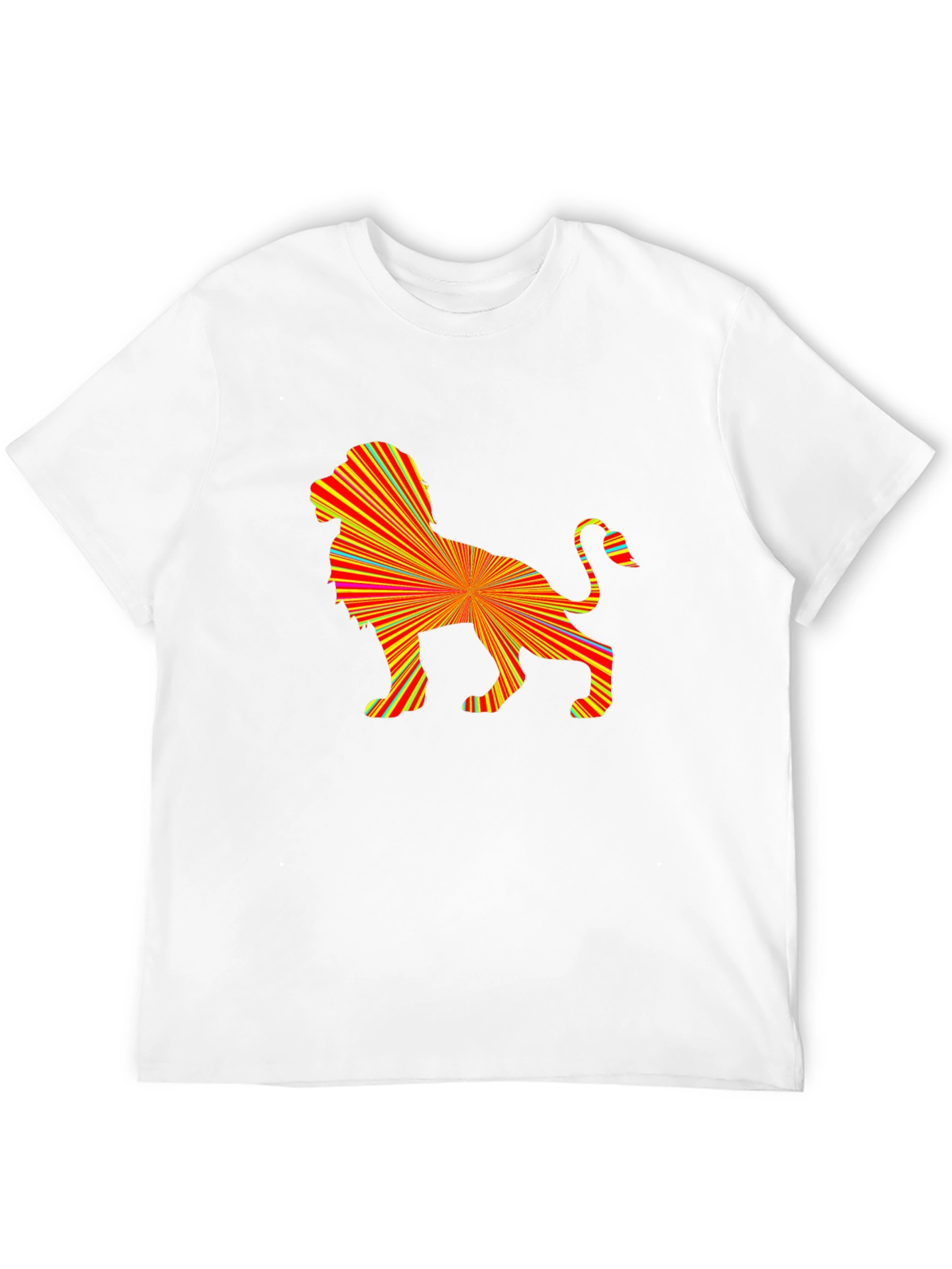 Abstract Lion Graphic Tee - Bold & Stylish