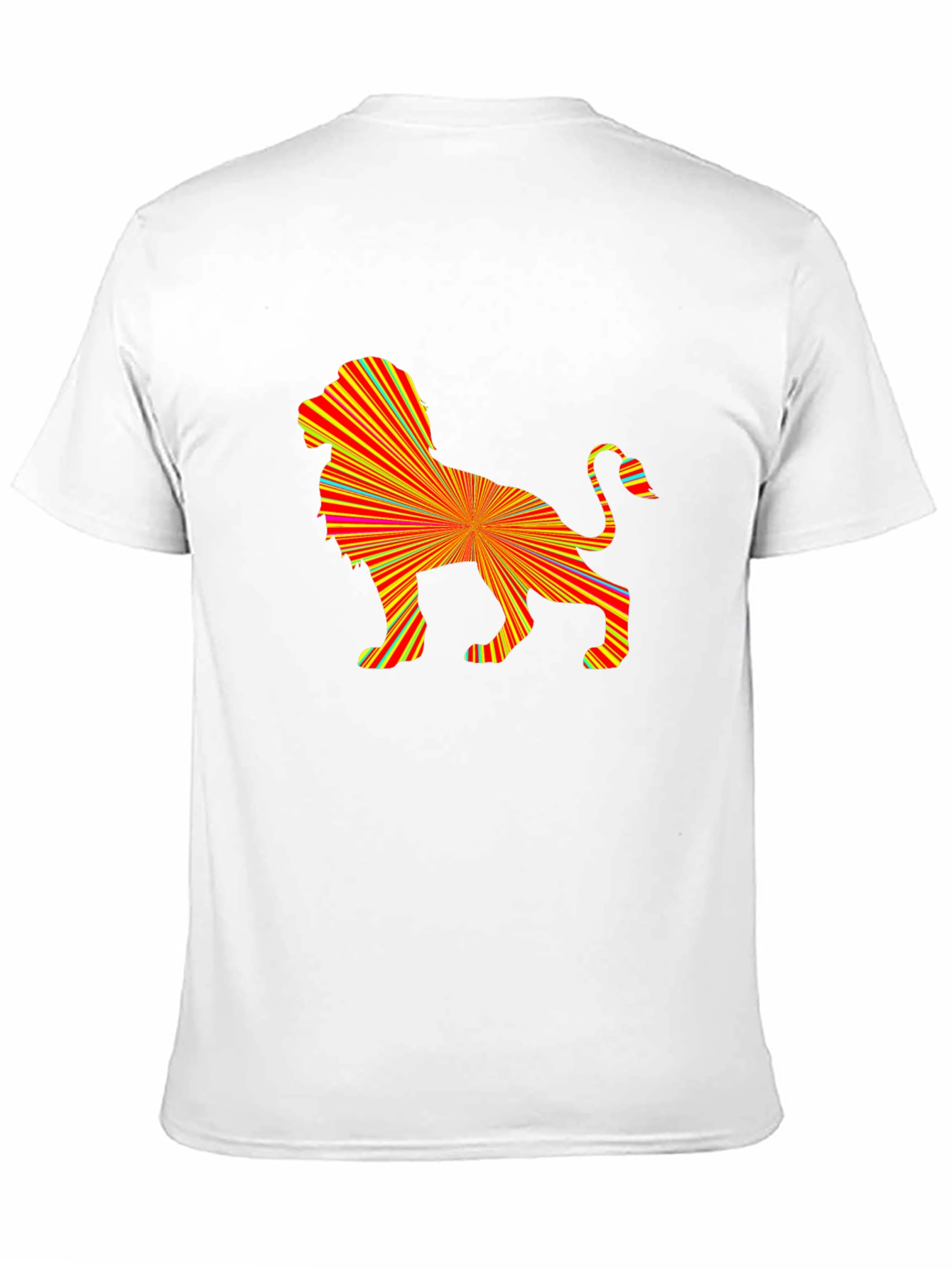 Abstract Lion Graphic Tee - Bold & Stylish