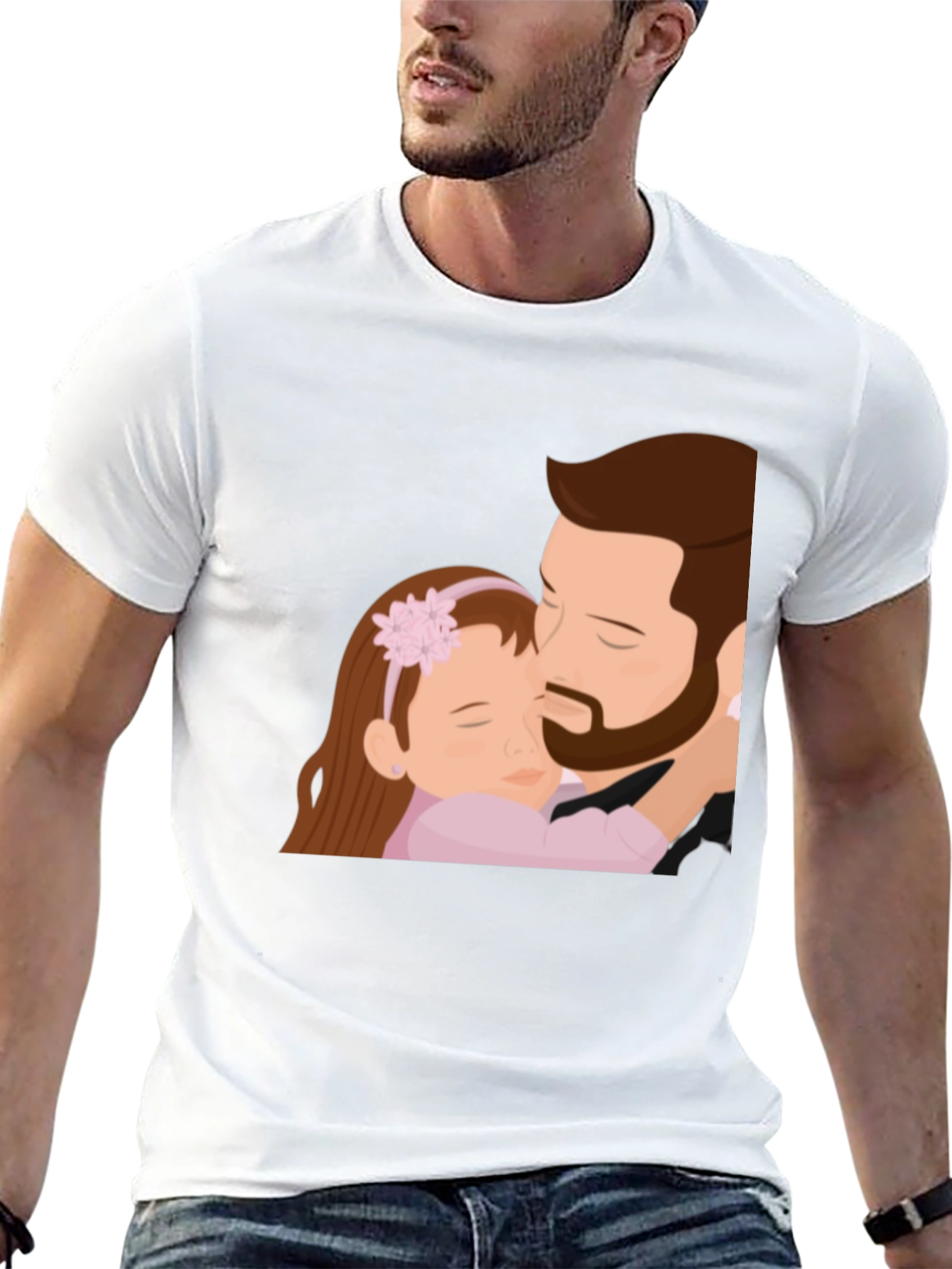 Father & Daughter Graphic Tee - Black
